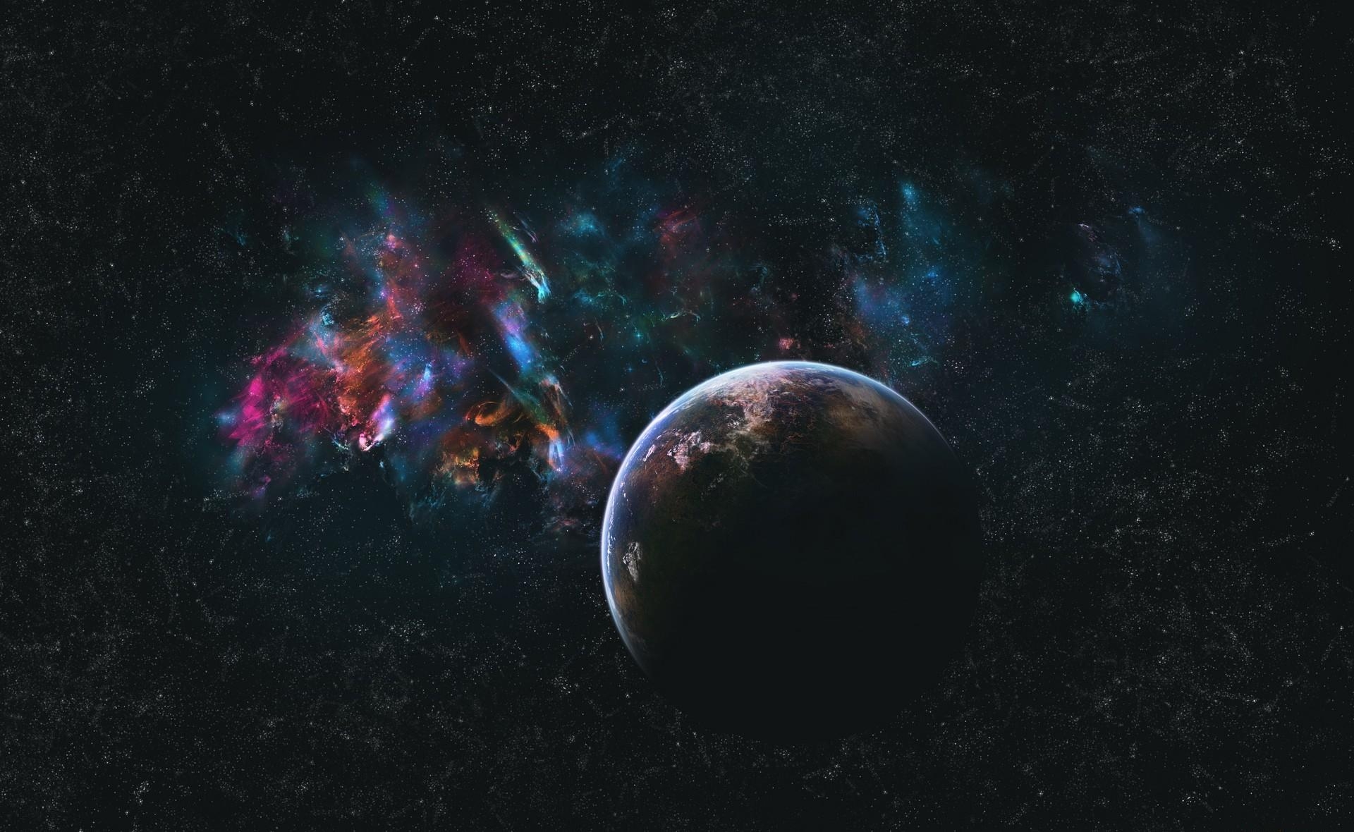 Free download wallpaper Stars, Shine, Light, Blur, Smooth, Spots, Universe, Stains, Planet, Galaxy on your PC desktop