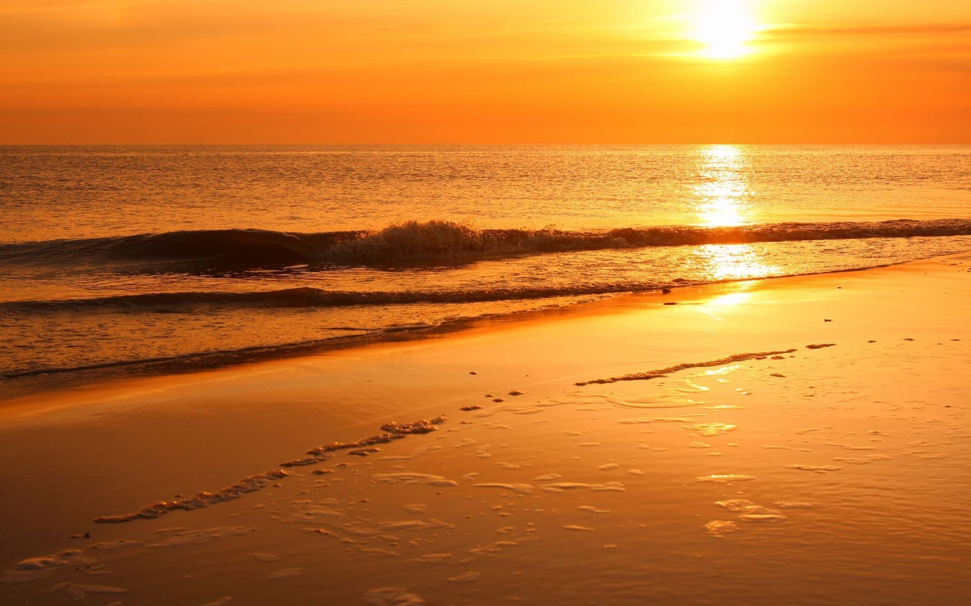 Free download wallpaper Landscape, Sea, Sunset on your PC desktop