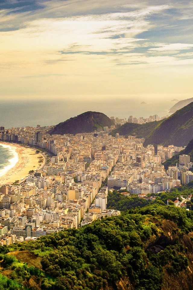 Скачать картинку Города, Рио Де Жанейро, Бразилия, Сделано Человеком, Копакабана в телефон бесплатно.