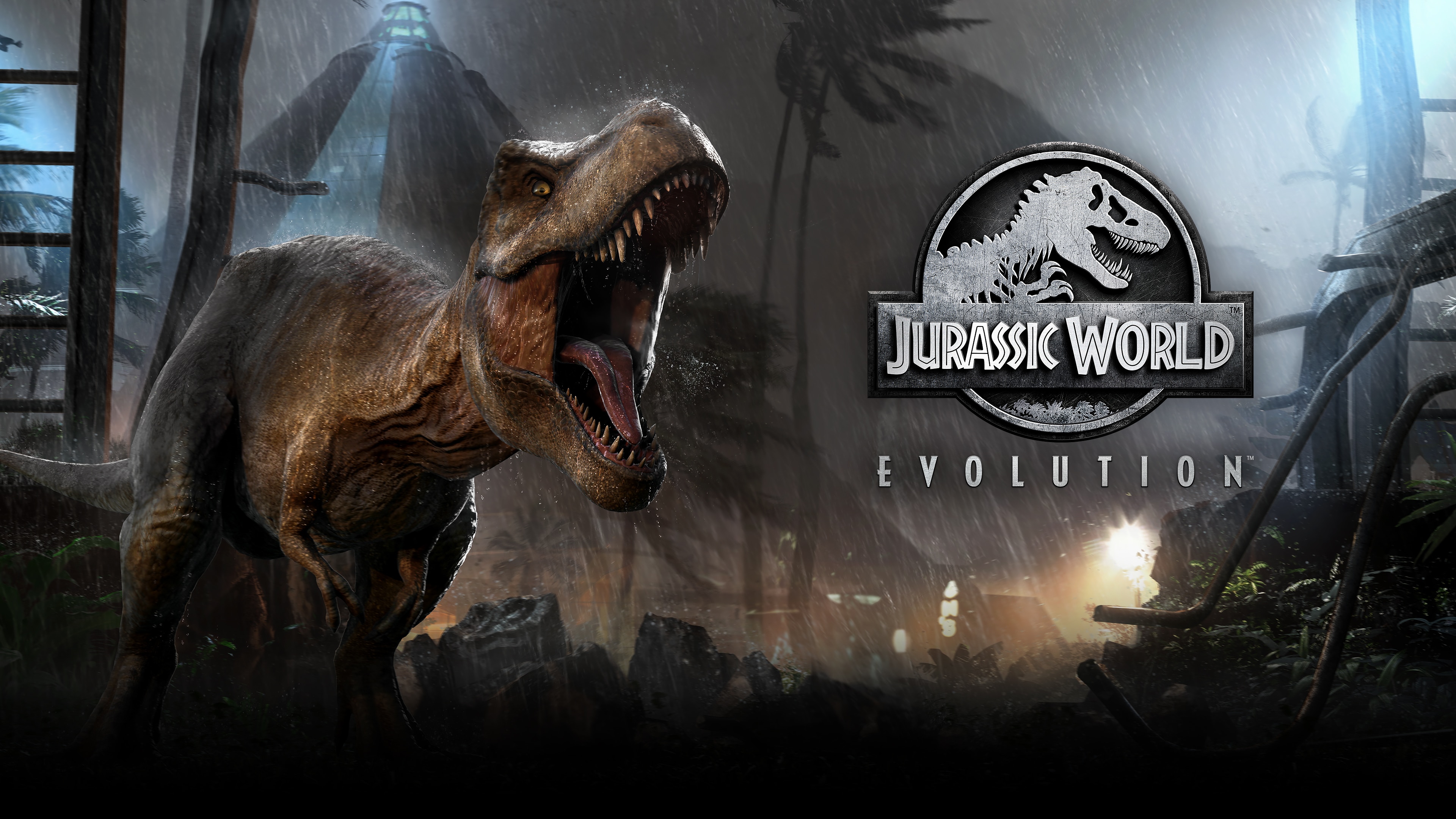 1050861 Hintergrundbild herunterladen computerspiele, jurassic world evolution, tyrannosaurus rex - Bildschirmschoner und Bilder kostenlos