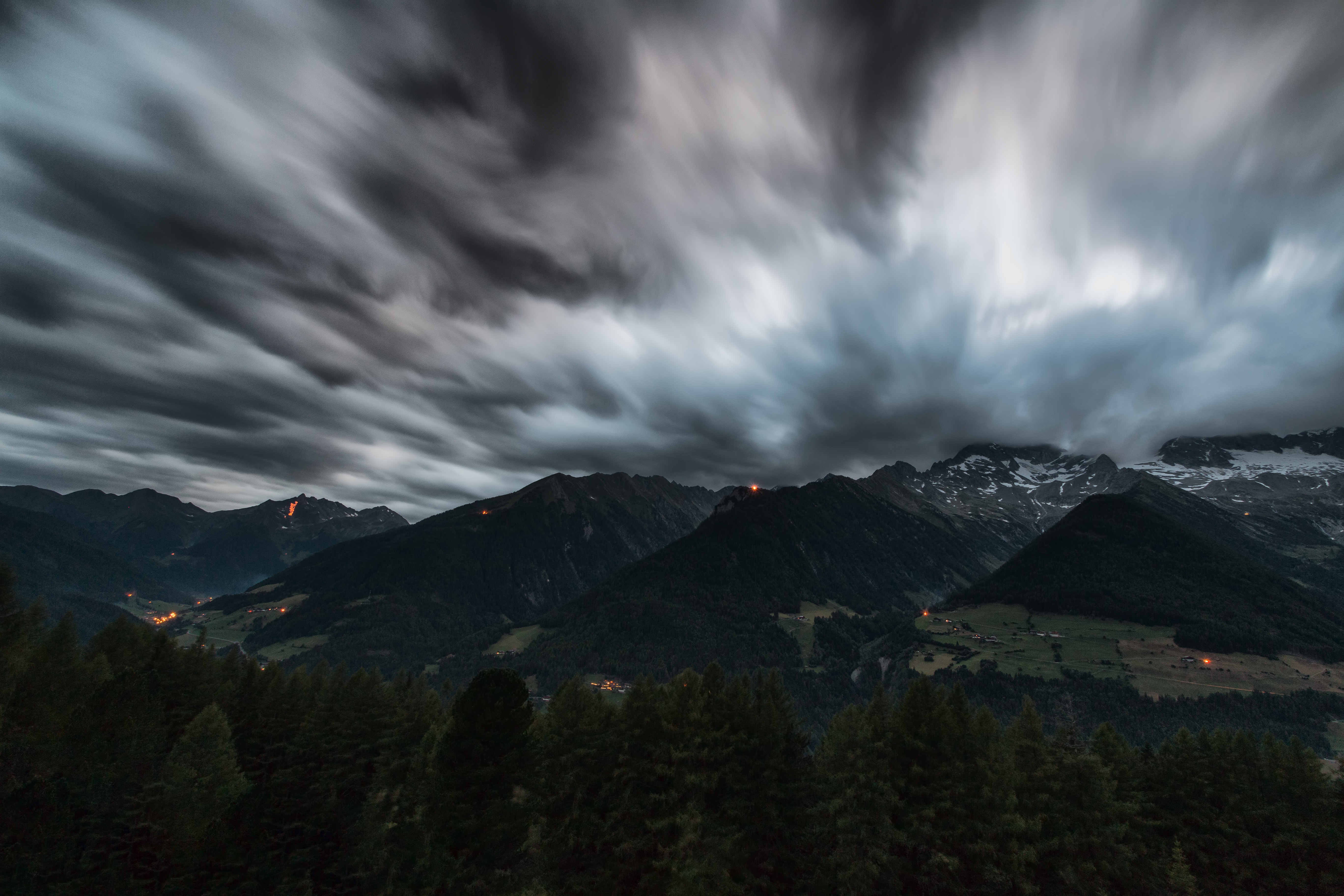 Baixar papel de parede para celular de Natureza, Alpes, Nuvens, Montanhas gratuito.