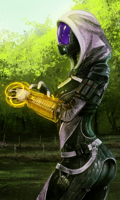 Download mobile wallpaper Mass Effect, Video Game, Tali'zorah for free.