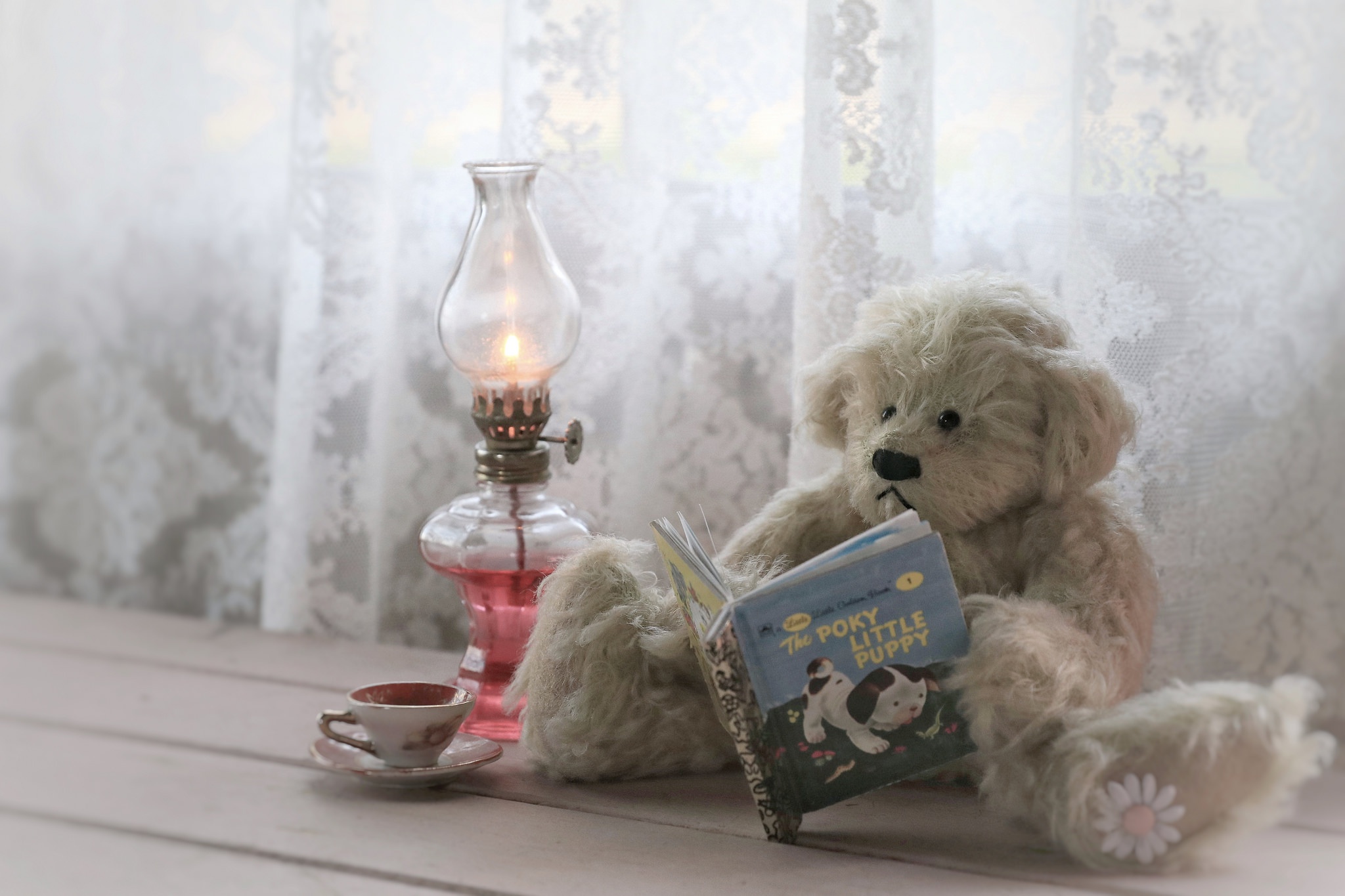 Download mobile wallpaper Teddy Bear, Lantern, Man Made, Stuffed Animal for free.