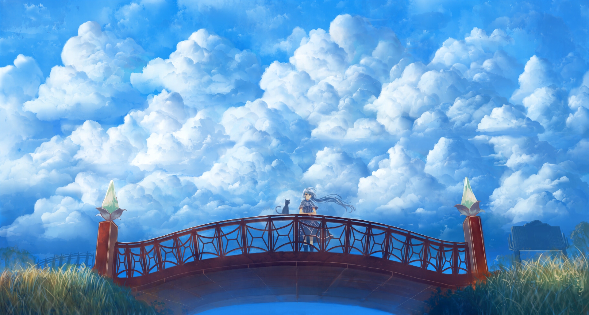 813930 baixar imagens anime, the bridge, nuvem - papéis de parede e protetores de tela gratuitamente