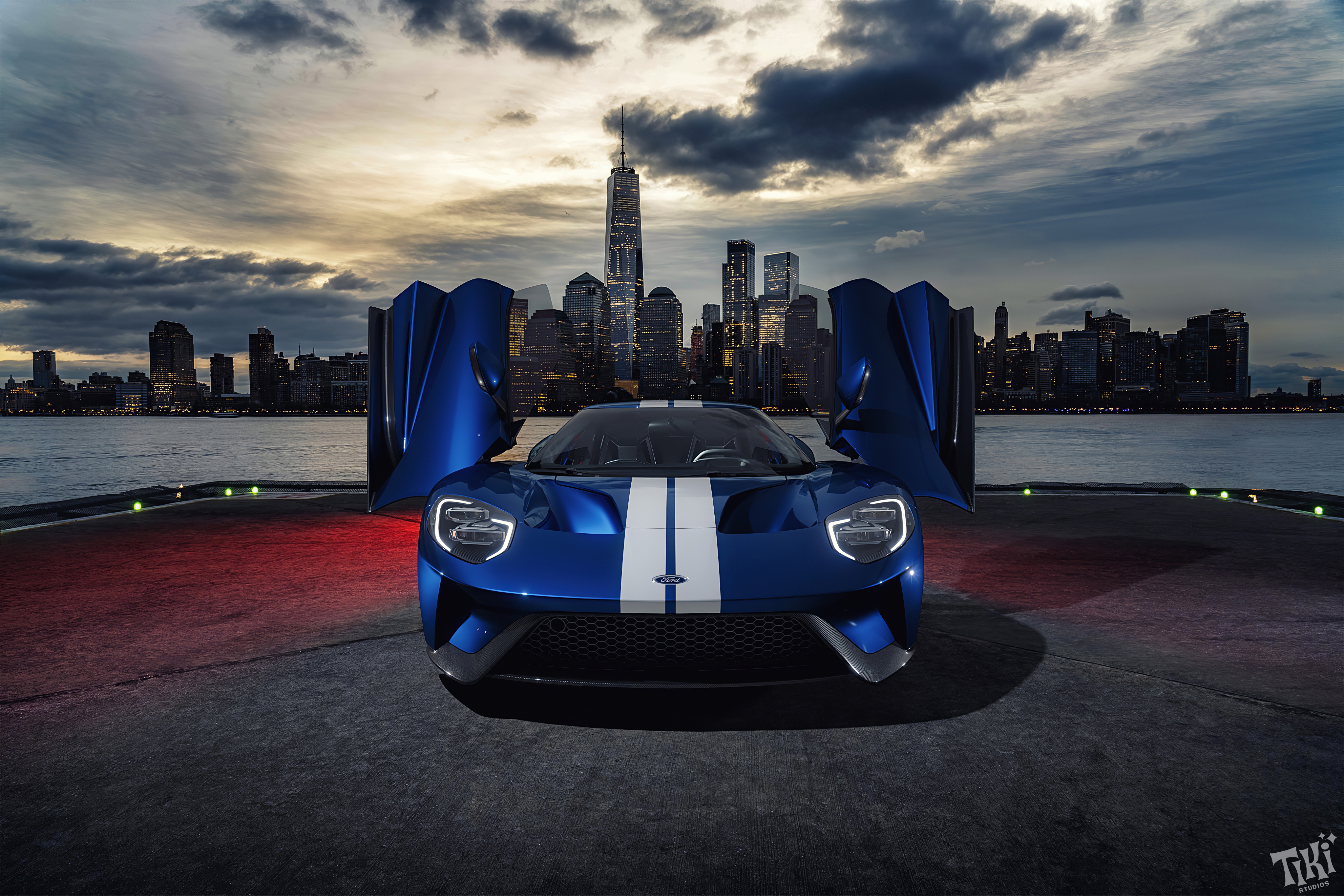 Download mobile wallpaper Ford, City, Car, Supercar, Ford Gt, Vehicles for free.