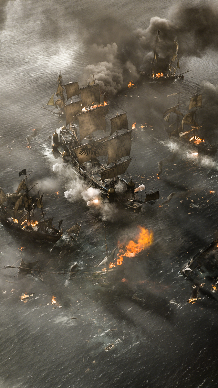 Download mobile wallpaper Movie, Pirate Ship, Pirates Of The Caribbean: Dead Men Tell No Tales for free.