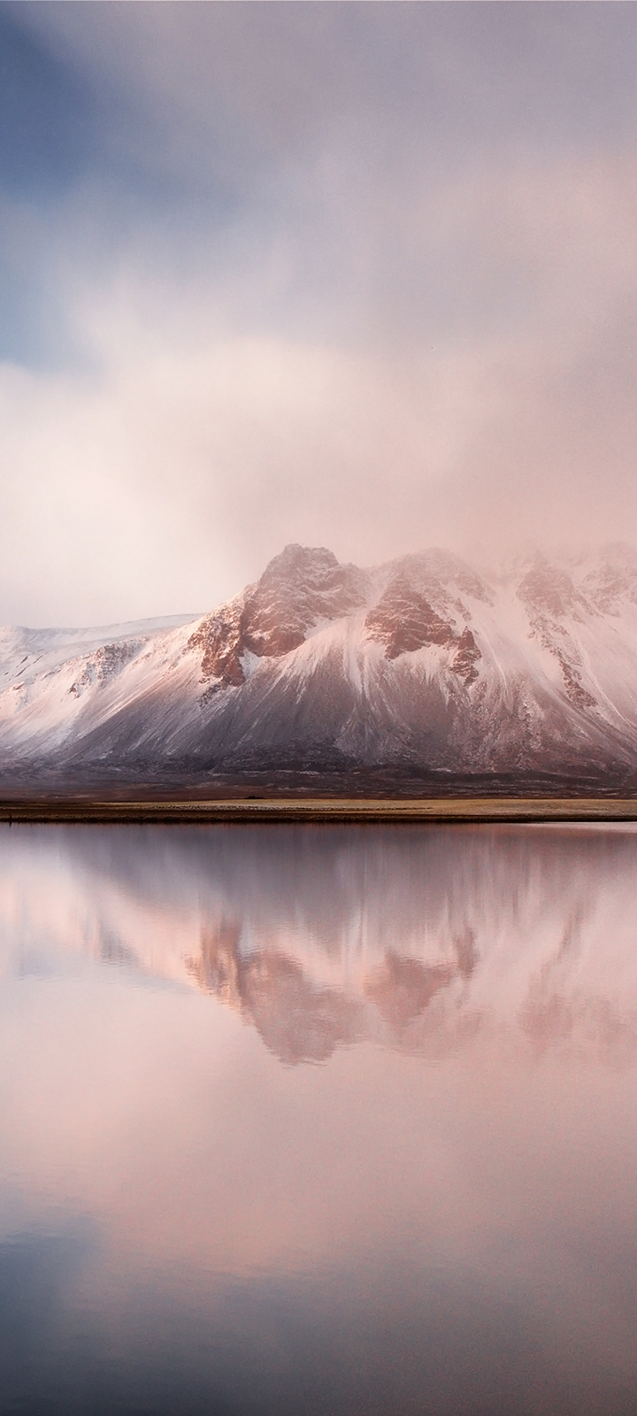 無料モバイル壁紙水, 山, 反射, 地球, アイスランド, 山岳をダウンロードします。