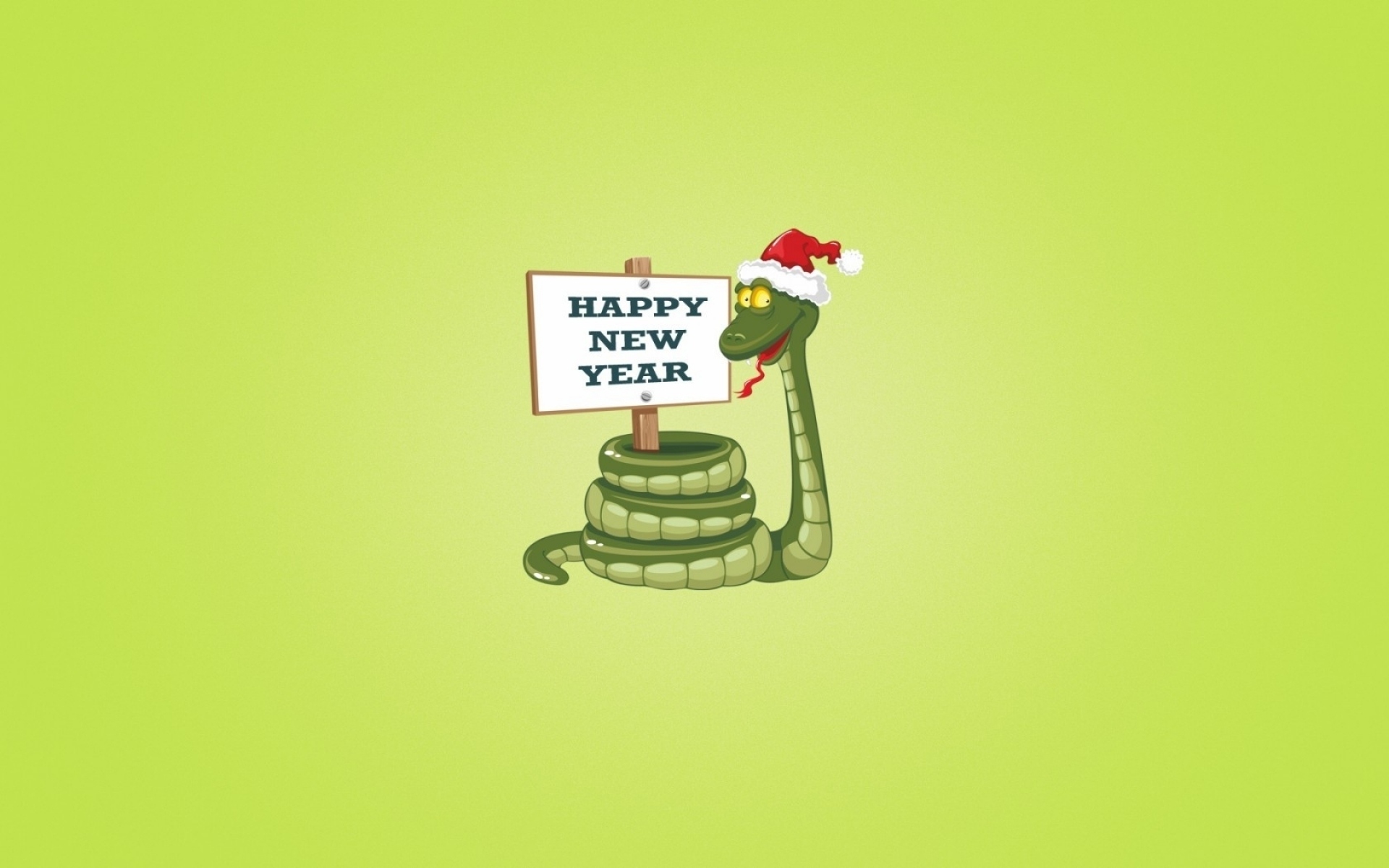 Скачать картинку Рождество, Новый Год, Зеленый, Змея, Праздничные, Минималистский, С Новым Годом в телефон бесплатно.