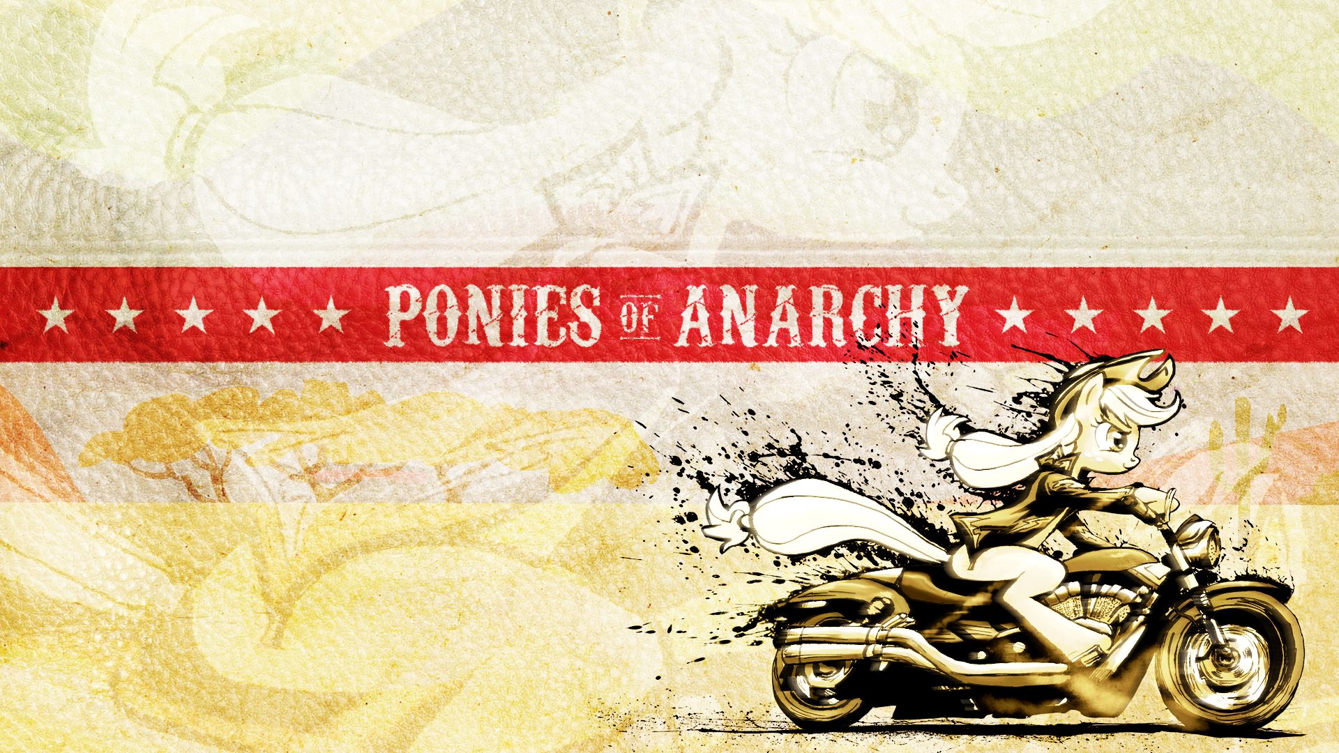 Download mobile wallpaper Sons Of Anarchy, Motorcycle, Crossover, My Little Pony, Tv Show, Applejack (My Little Pony) for free.