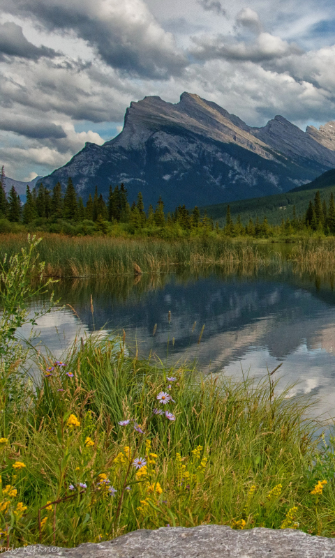 Descarga gratuita de fondo de pantalla para móvil de Paisaje, Naturaleza, Montaña, Lago, Nube, Tierra/naturaleza, Reflejo.