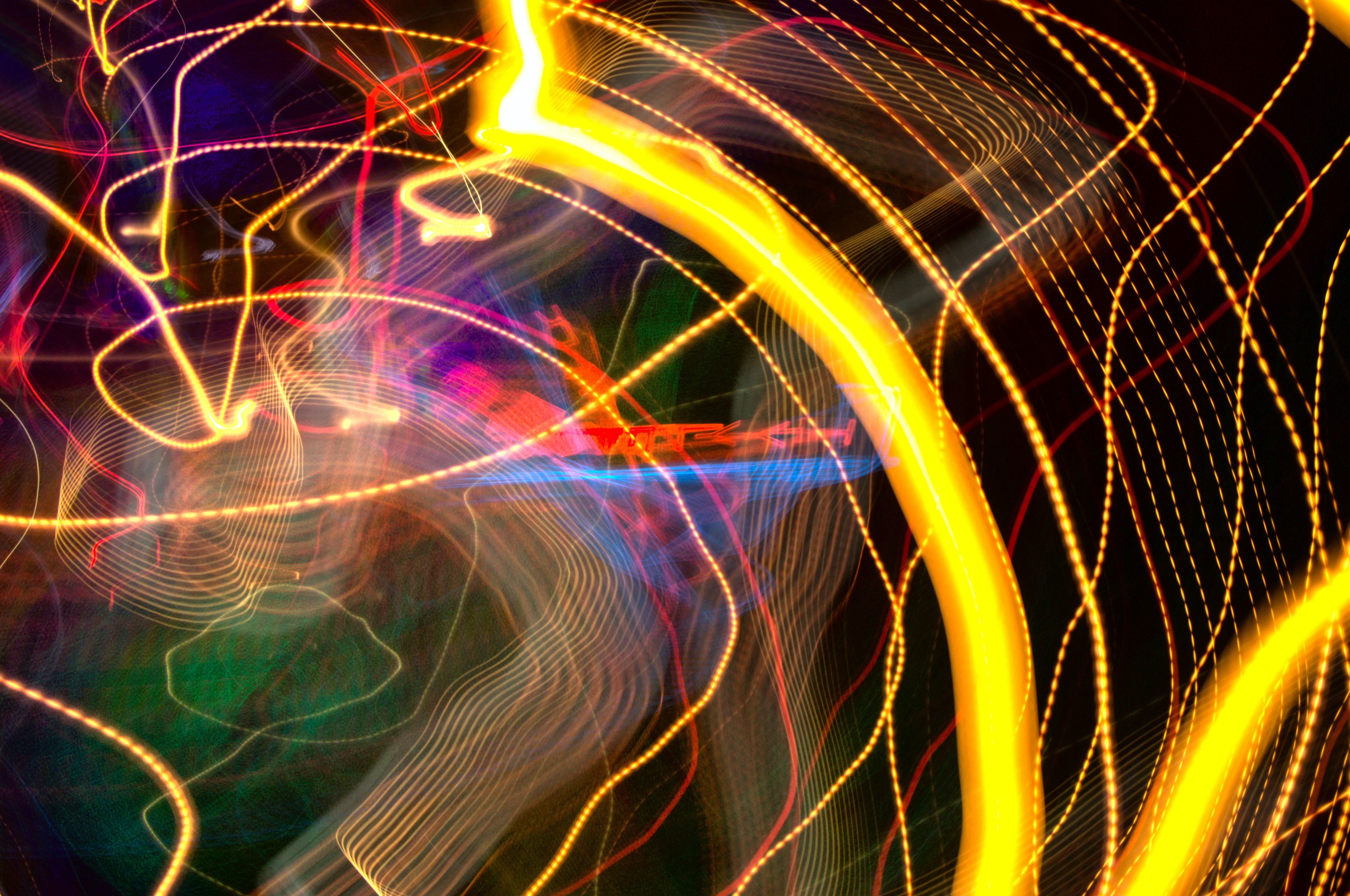 Download mobile wallpaper Freezelight, Multicolored, Glow, Motley, Lines, Abstract for free.