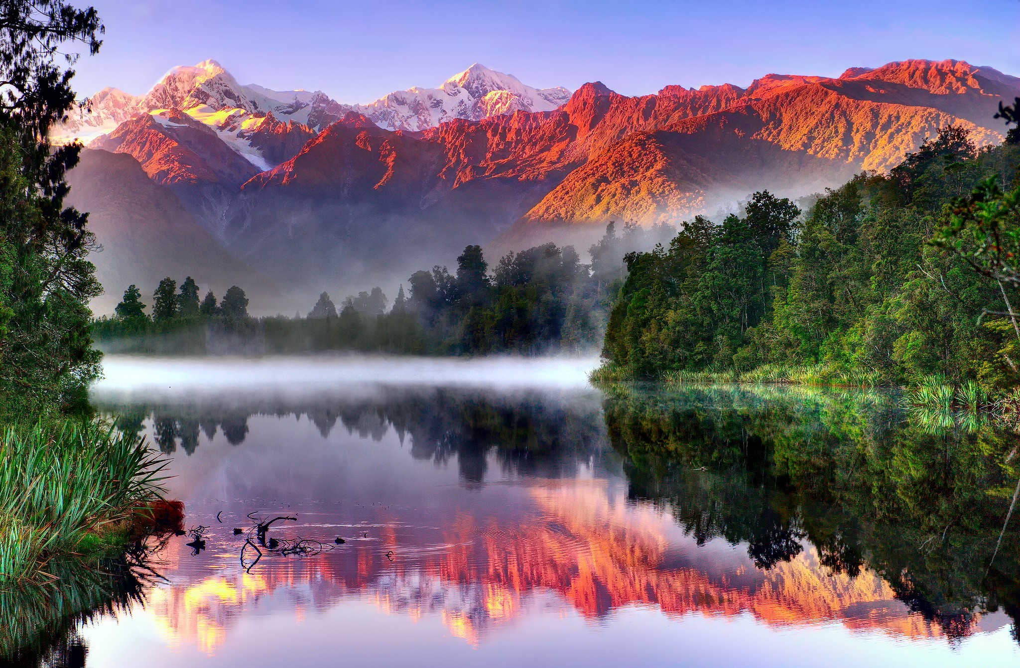342809画像をダウンロードニュージーランド, 南島 (ニュージーランド), 地球, アオラキ・マウントクック, マセソン湖, マウント クック, 反射, 南アルプス, 日光, 山岳-壁紙とスクリーンセーバーを無料で