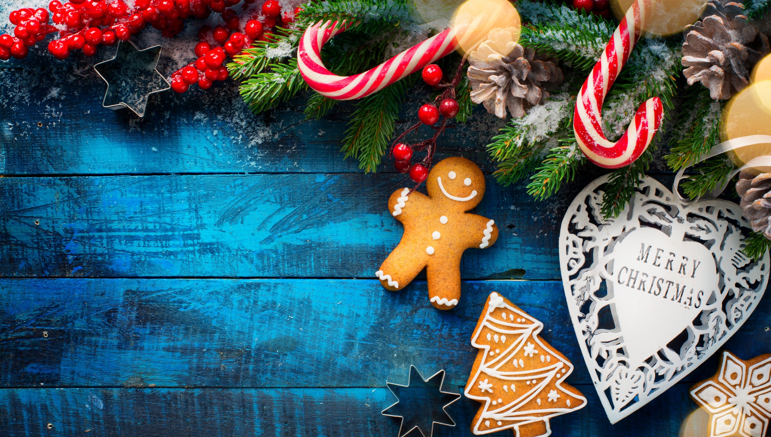無料モバイル壁紙木, クリスマス, クッキー, ジンジャーブレッド, ホリデー, メリークリスマス, キャンディー・ケーンをダウンロードします。