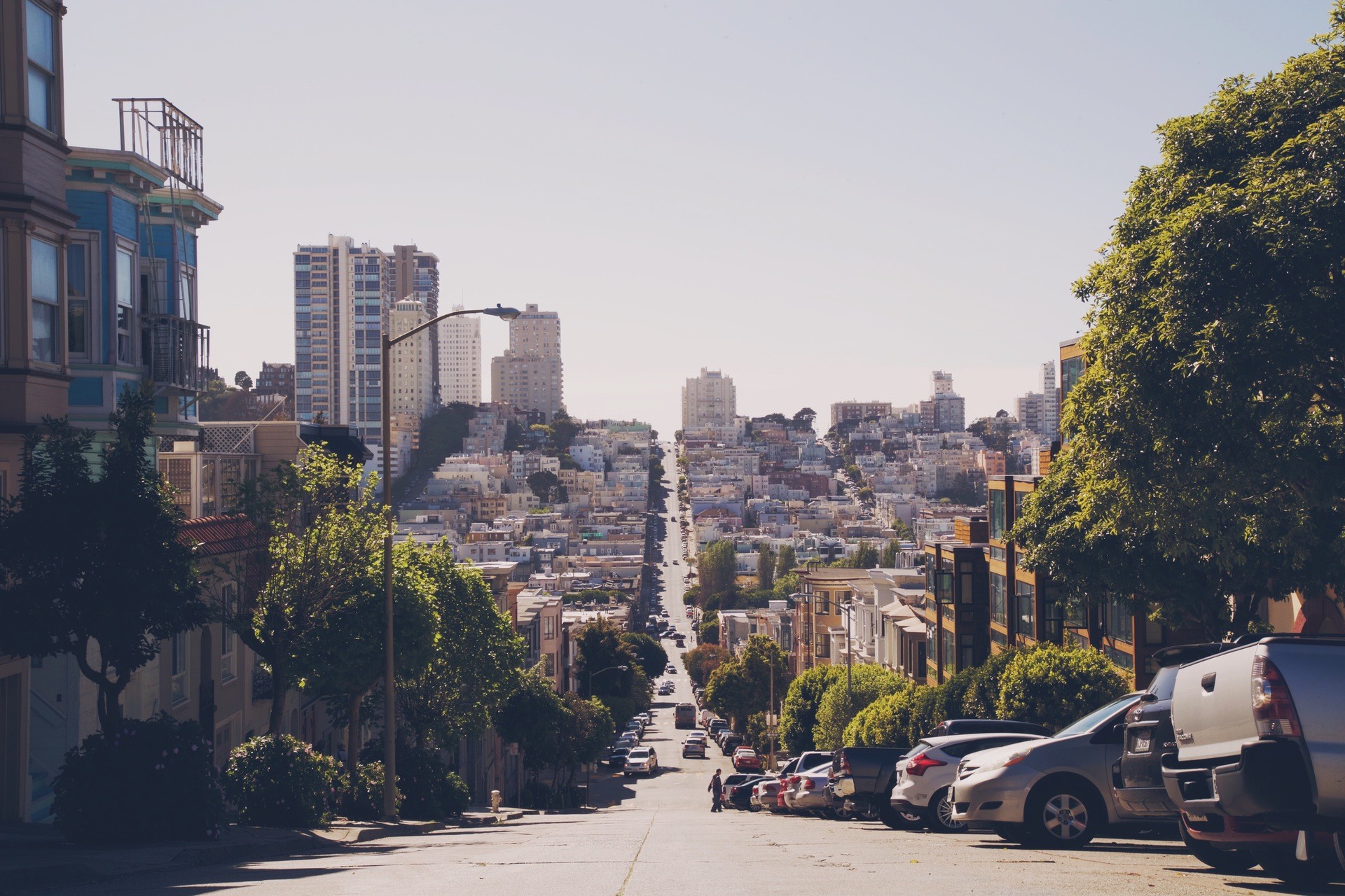 Скачать картинку Города, Город, Дорога, Сан Франциско, Сделано Человеком в телефон бесплатно.