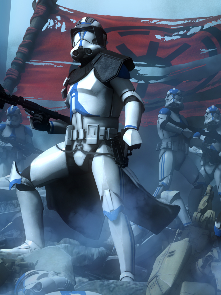 Download mobile wallpaper Star Wars, Weapon, Movie, Star Wars: The Clone Wars, Scout Trooper for free.