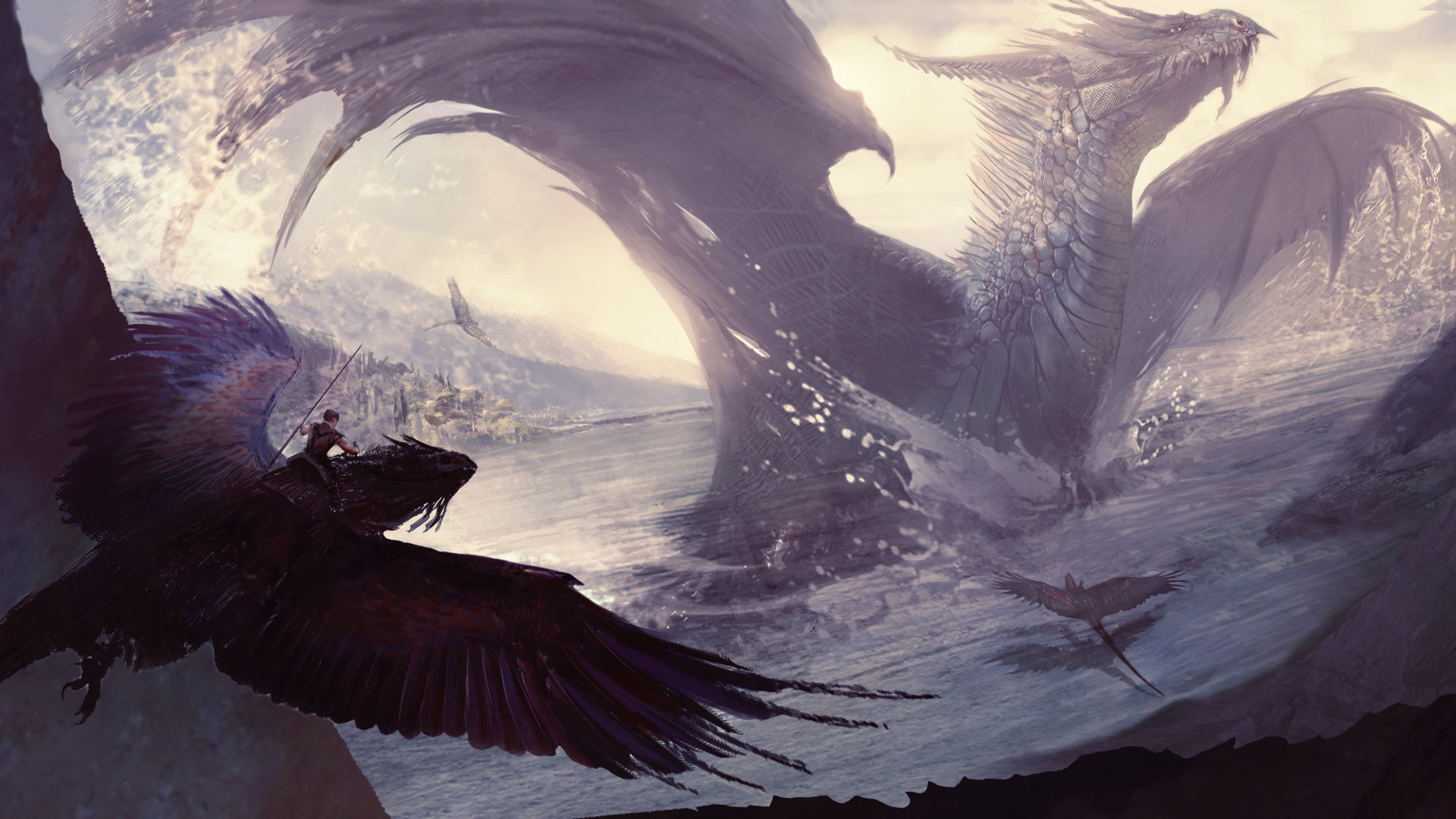 Free download wallpaper Fantasy, Dragon on your PC desktop