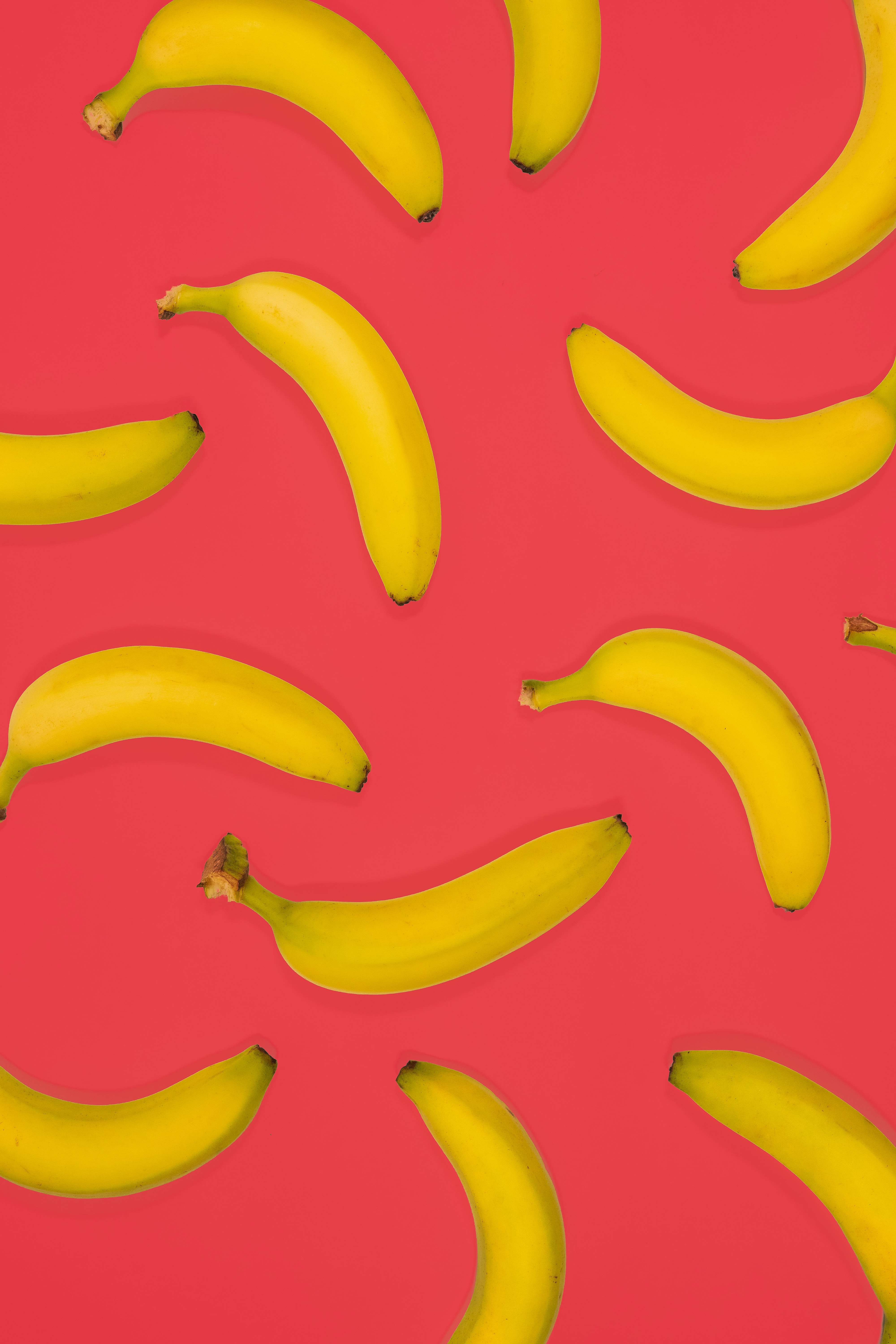 57276 baixar papel de parede frutas, comida, bananas, rosa, amarelo, cor de rosa - protetores de tela e imagens gratuitamente