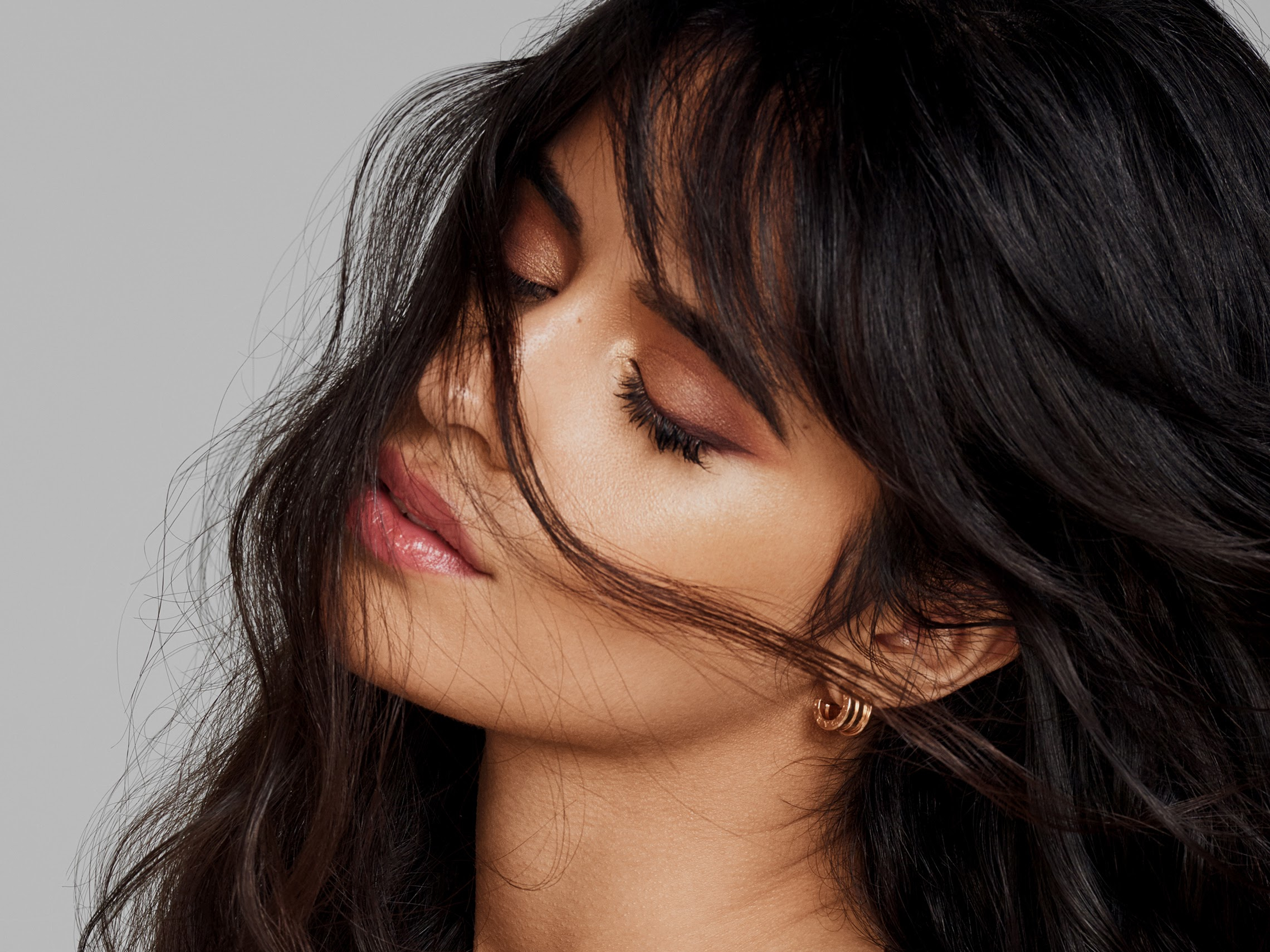 Free download wallpaper Music, Close Up, Singer, Mood, Face, American, Black Hair, Camila Cabello, Cuban on your PC desktop