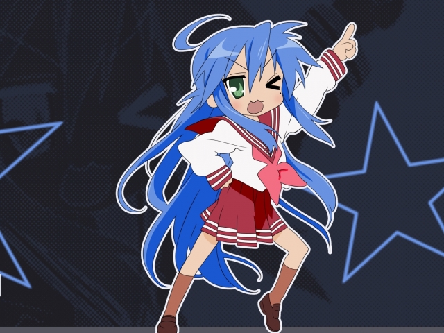 Laden Sie das Animes, Raki Suta: Lucky Star, Konata Izumi-Bild kostenlos auf Ihren PC-Desktop herunter