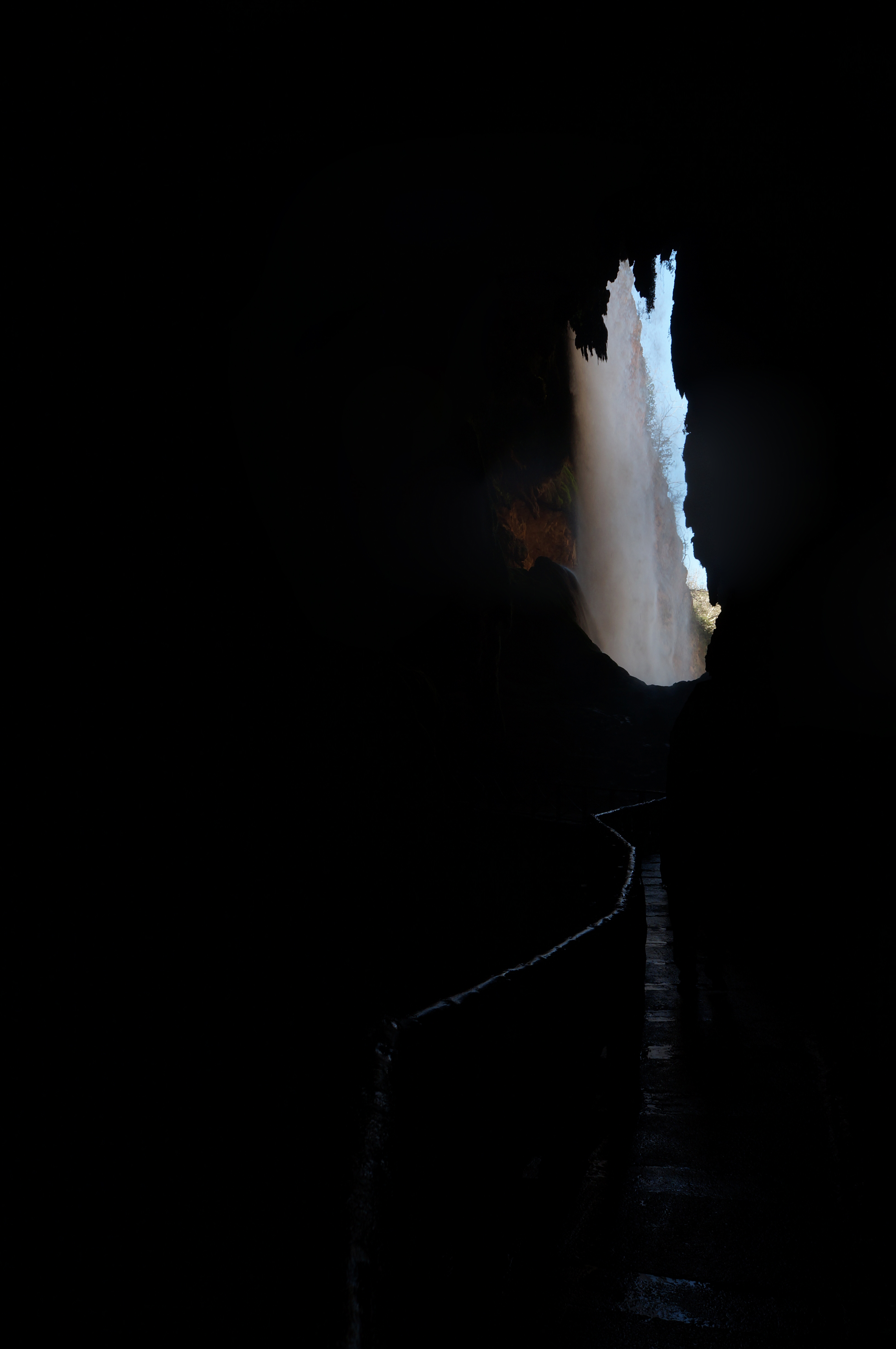 Laden Sie das Pfad, Höhle, Wasserfall, Natur, Dunkel-Bild kostenlos auf Ihren PC-Desktop herunter