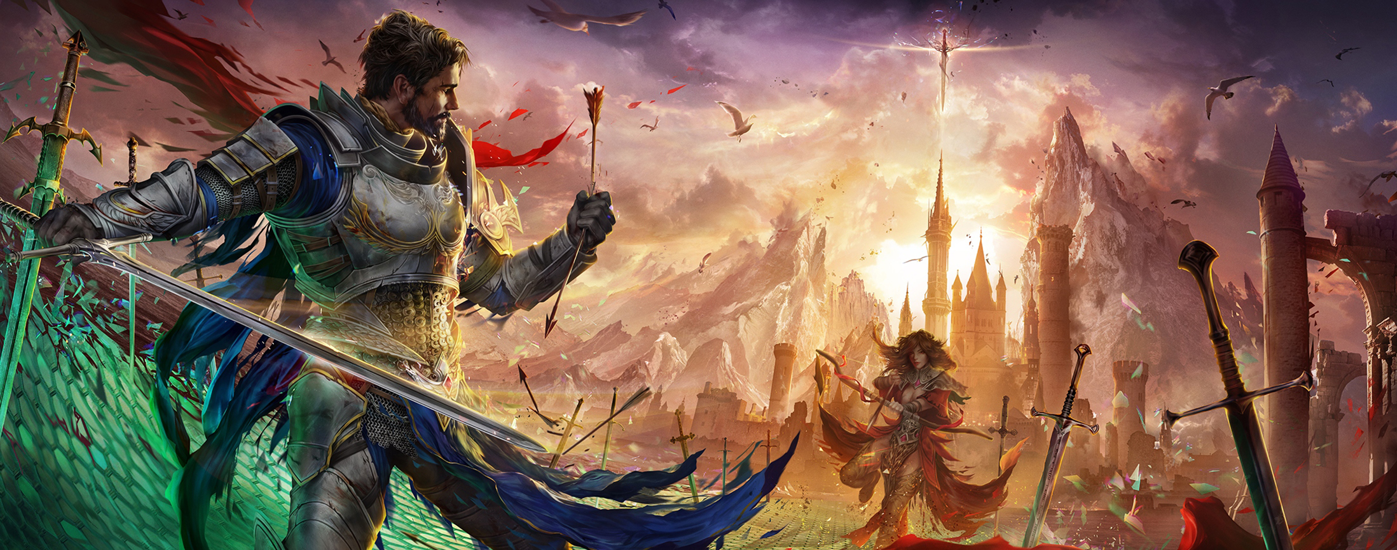 Free download wallpaper Fantasy, Warrior, Knight, Armor, Sword, Archer, Woman Warrior on your PC desktop