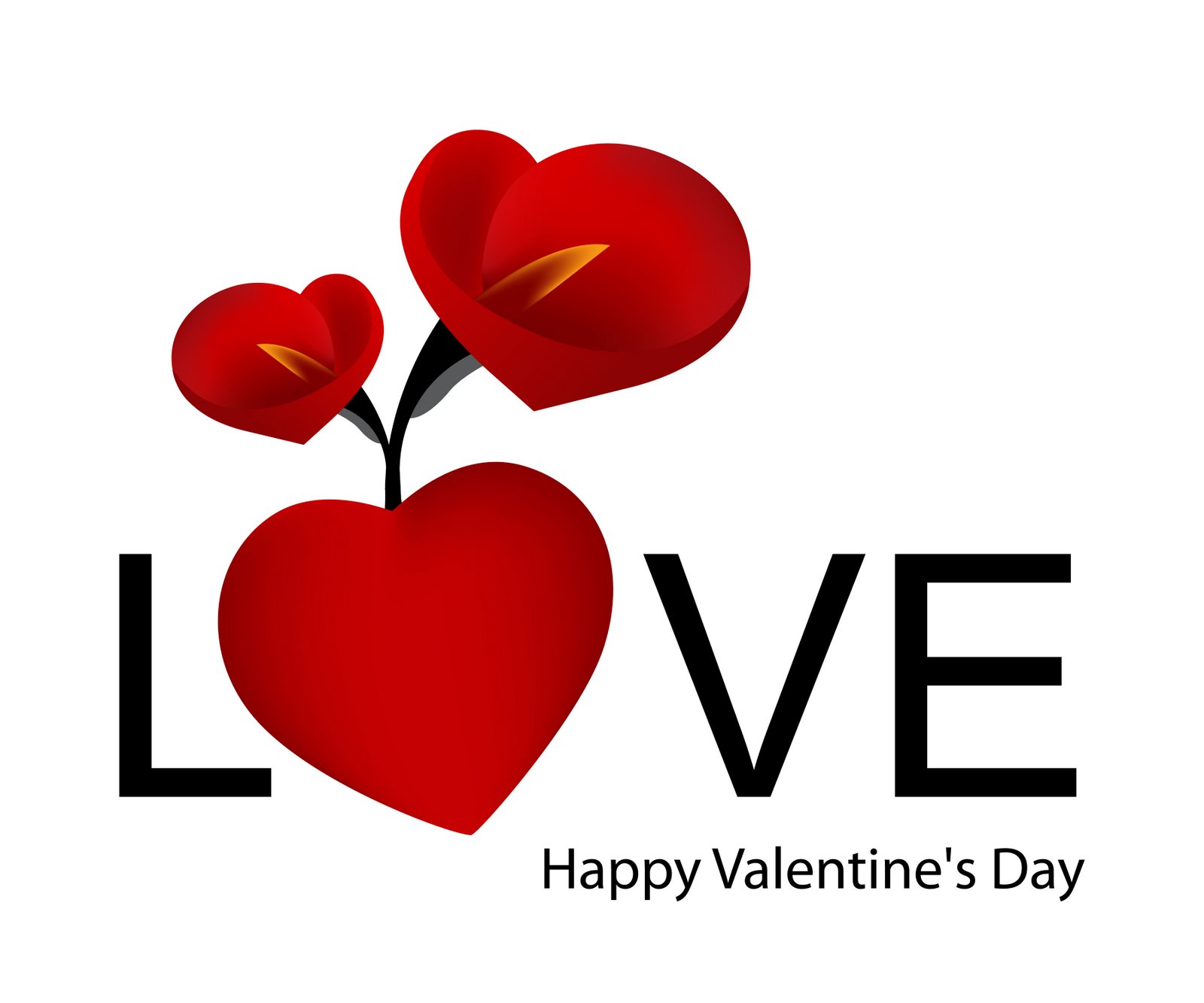 736499壁紙のダウンロードホリデー, バレンタイン・デー, カラーリリー, 心臓, 愛する, 赤-スクリーンセーバーと写真を無料で