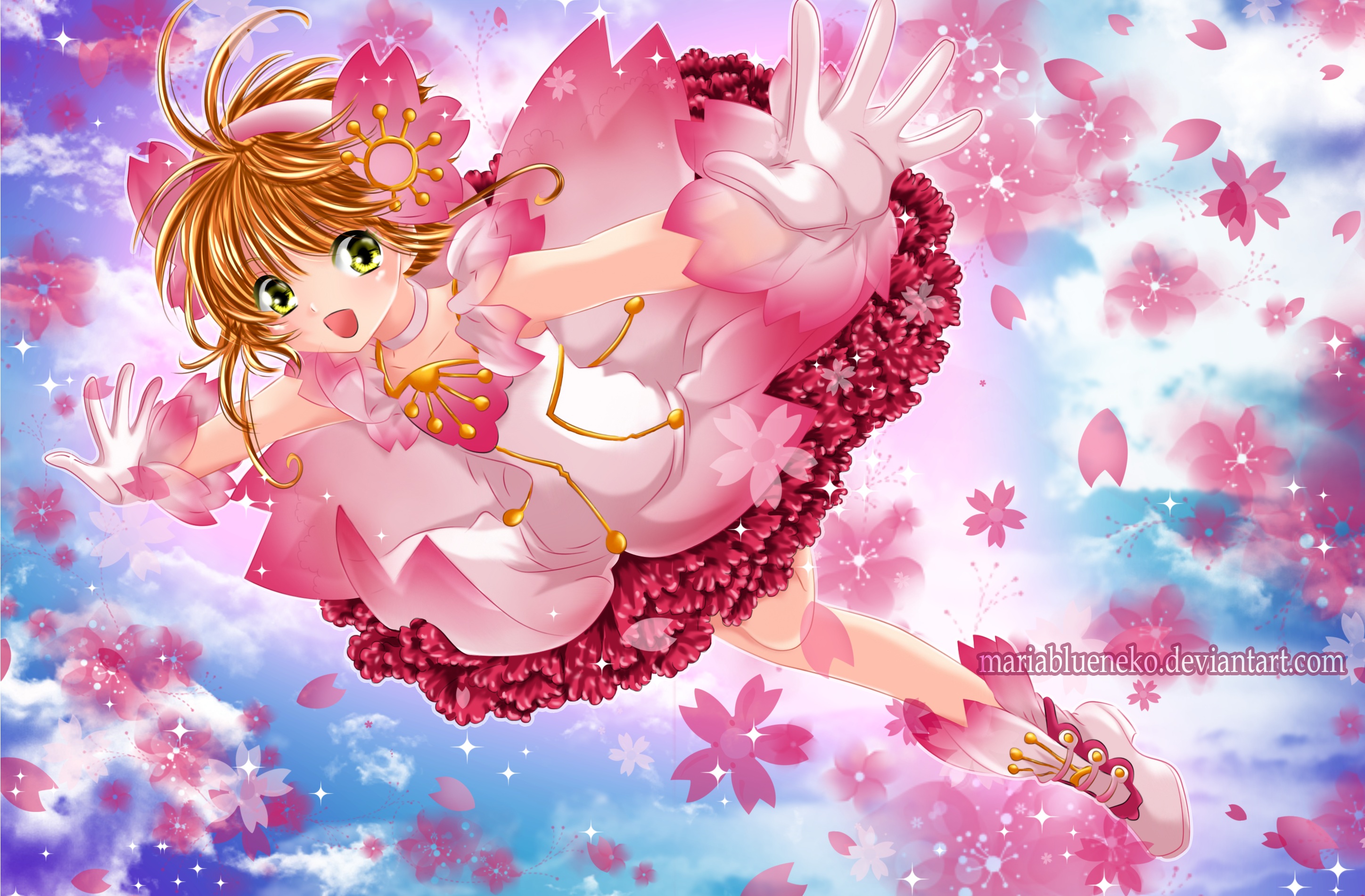 Laden Sie das Animes, Kadokyaputa Sakura, Sakura Kinomoto-Bild kostenlos auf Ihren PC-Desktop herunter