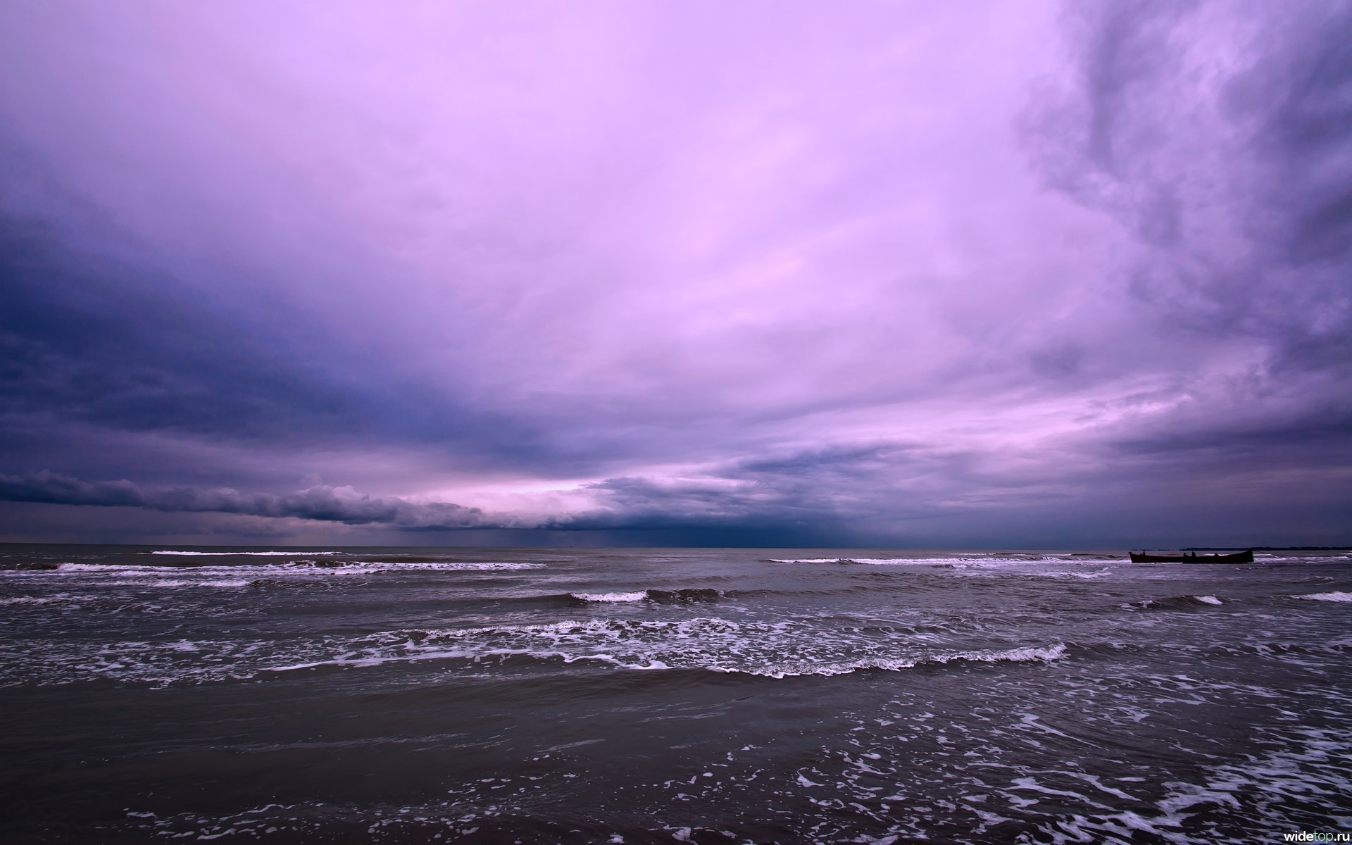 PCデスクトップに日没, 海, 雲, 波, 風景画像を無料でダウンロード