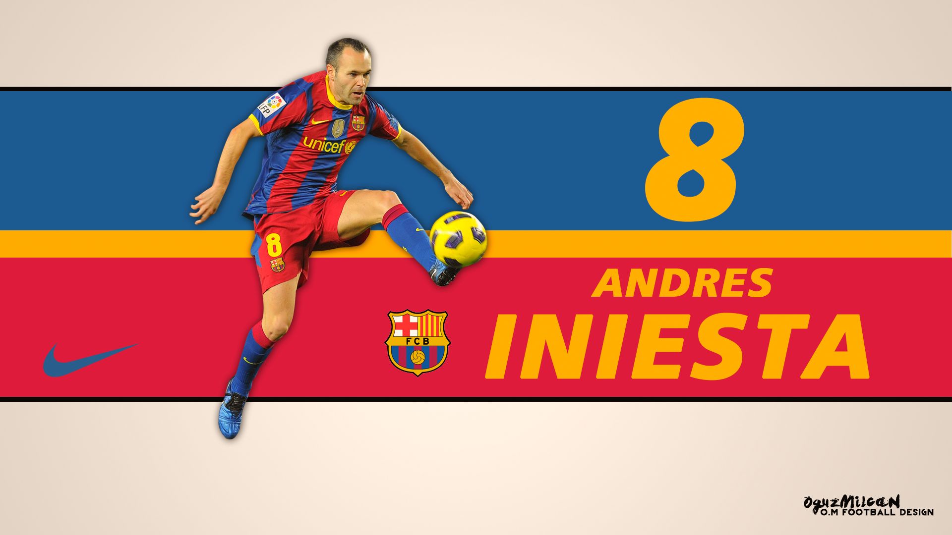 Téléchargez des papiers peints mobile Des Sports, Football, Fc Barcelona, Andrés Iniesta gratuitement.