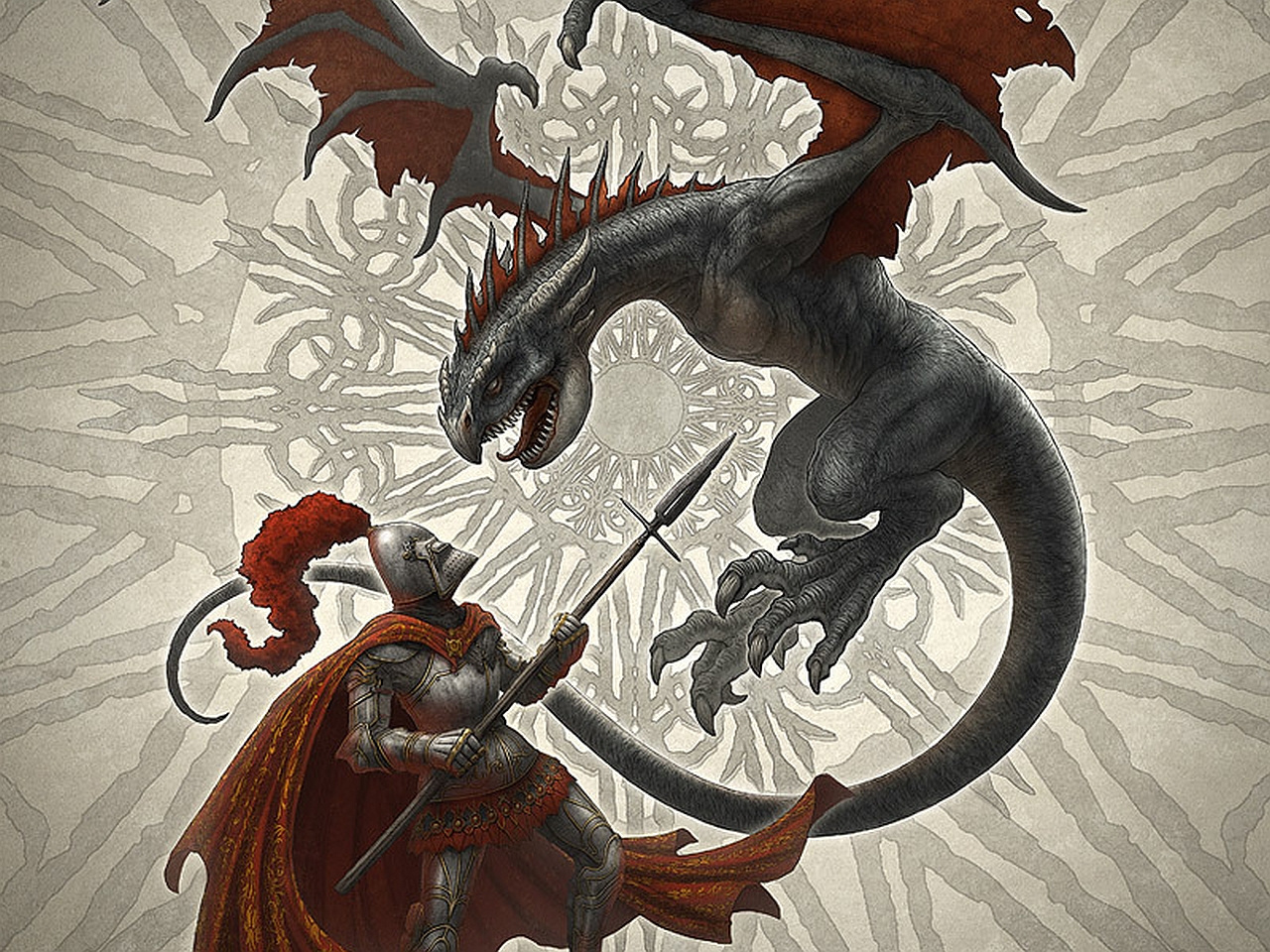 Free download wallpaper Fantasy, Dragon, Knight, Wyvern on your PC desktop