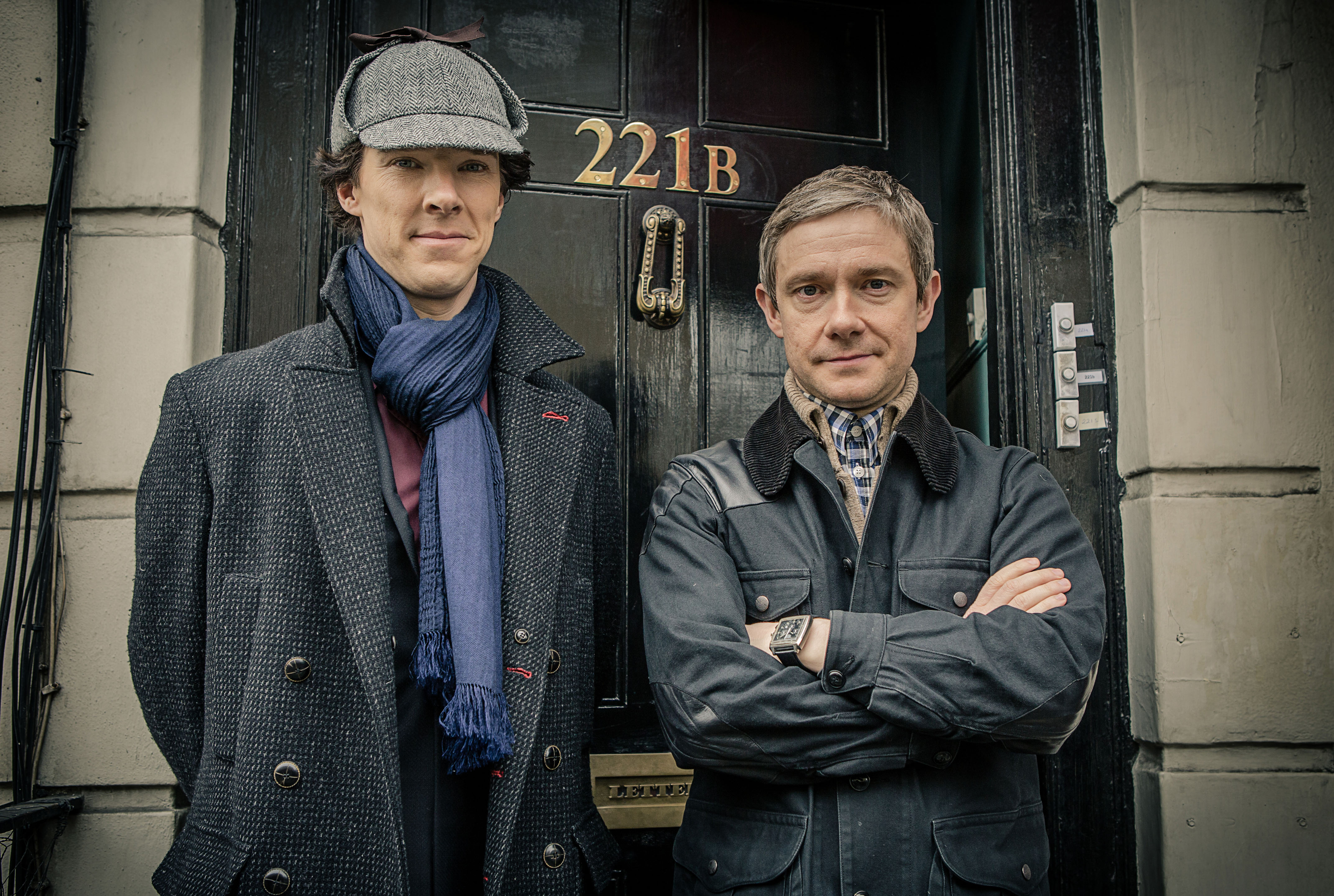 Descarga gratis la imagen Sherlock, Benedict Cumberbatch, Series De Televisión, Sherlock Holmes, Martín Freeman en el escritorio de tu PC