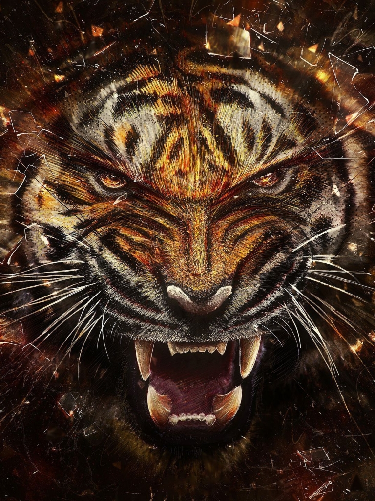 Download mobile wallpaper Cats, Tiger, Animal for free.