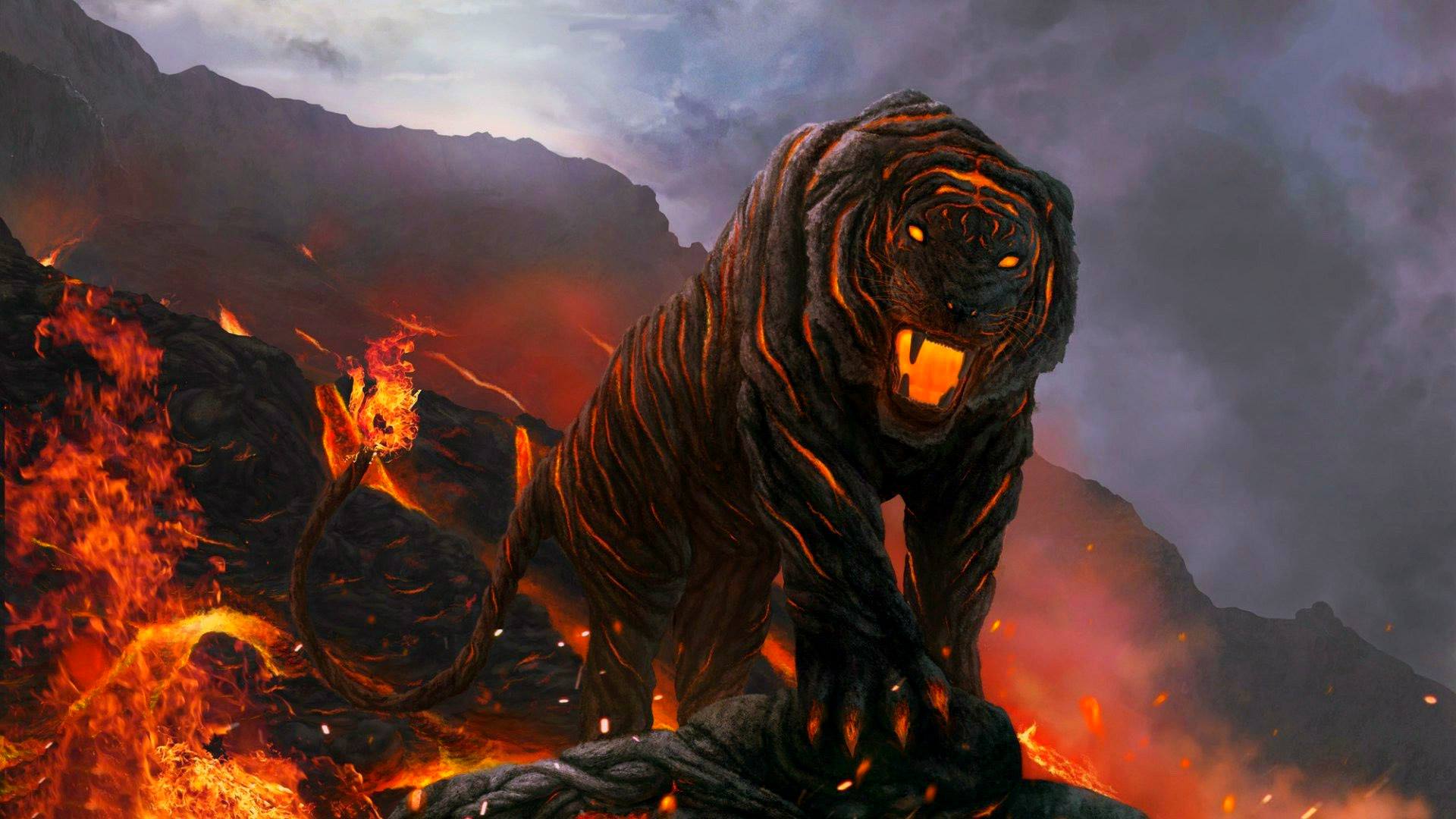 Free download wallpaper Fantasy, Tiger, Fantasy Animals on your PC desktop