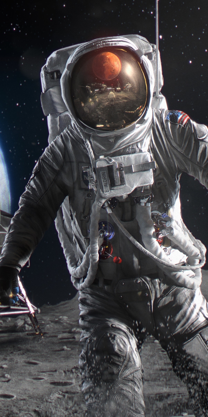 Download mobile wallpaper Space, Sci Fi, Astronaut for free.