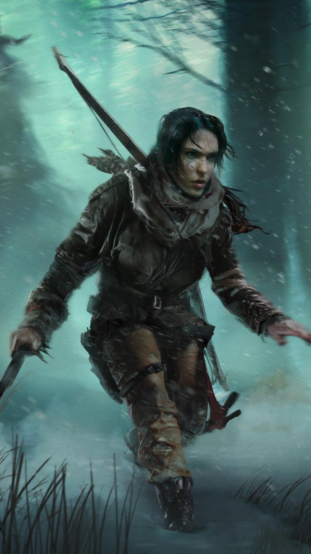 Handy-Wallpaper Winter, Tomb Raider, Computerspiele, Lara Croft, Rise Of The Tomb Raider kostenlos herunterladen.