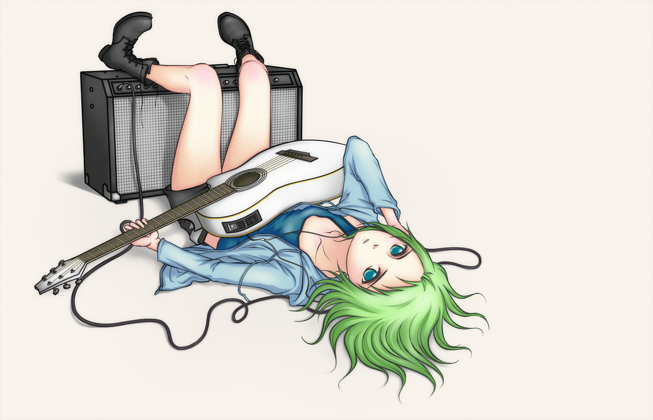 Baixar papel de parede para celular de Anime, Guitarra, Vocaloid, Gumi (Vocaloide) gratuito.