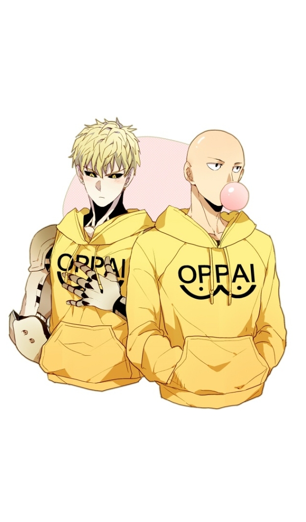 Скачати мобільні шпалери Аніме, Сайтама (One Punch Man), Ванпанчмен, Генос (One Punch Man) безкоштовно.