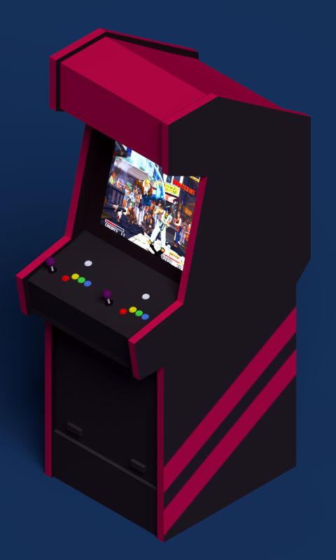 video game, arcade, low poly HD wallpaper