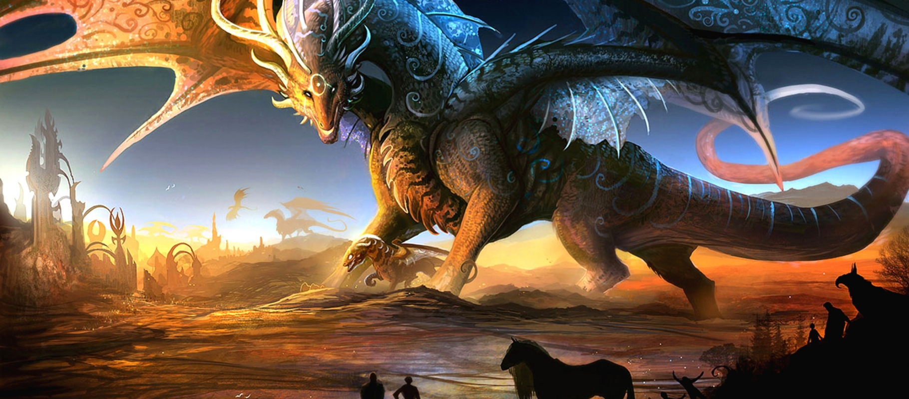 Descarga gratuita de fondo de pantalla para móvil de Fantasía, Dragón.