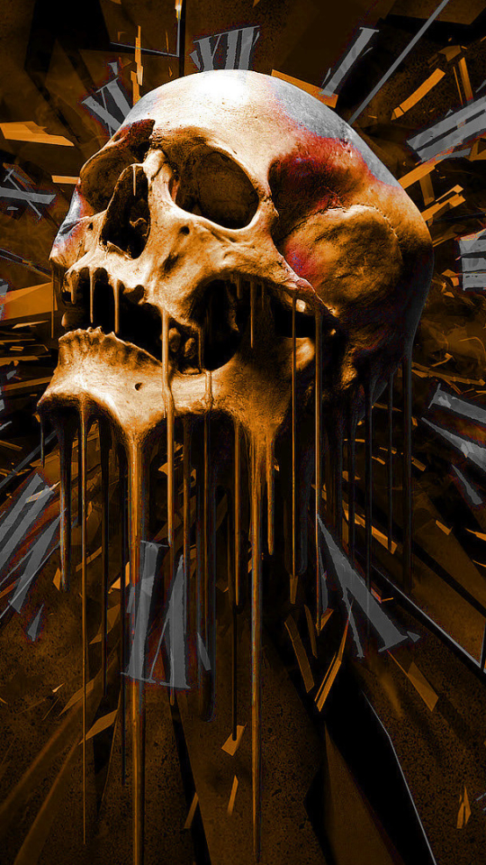 Download mobile wallpaper Dark, Skull for free.