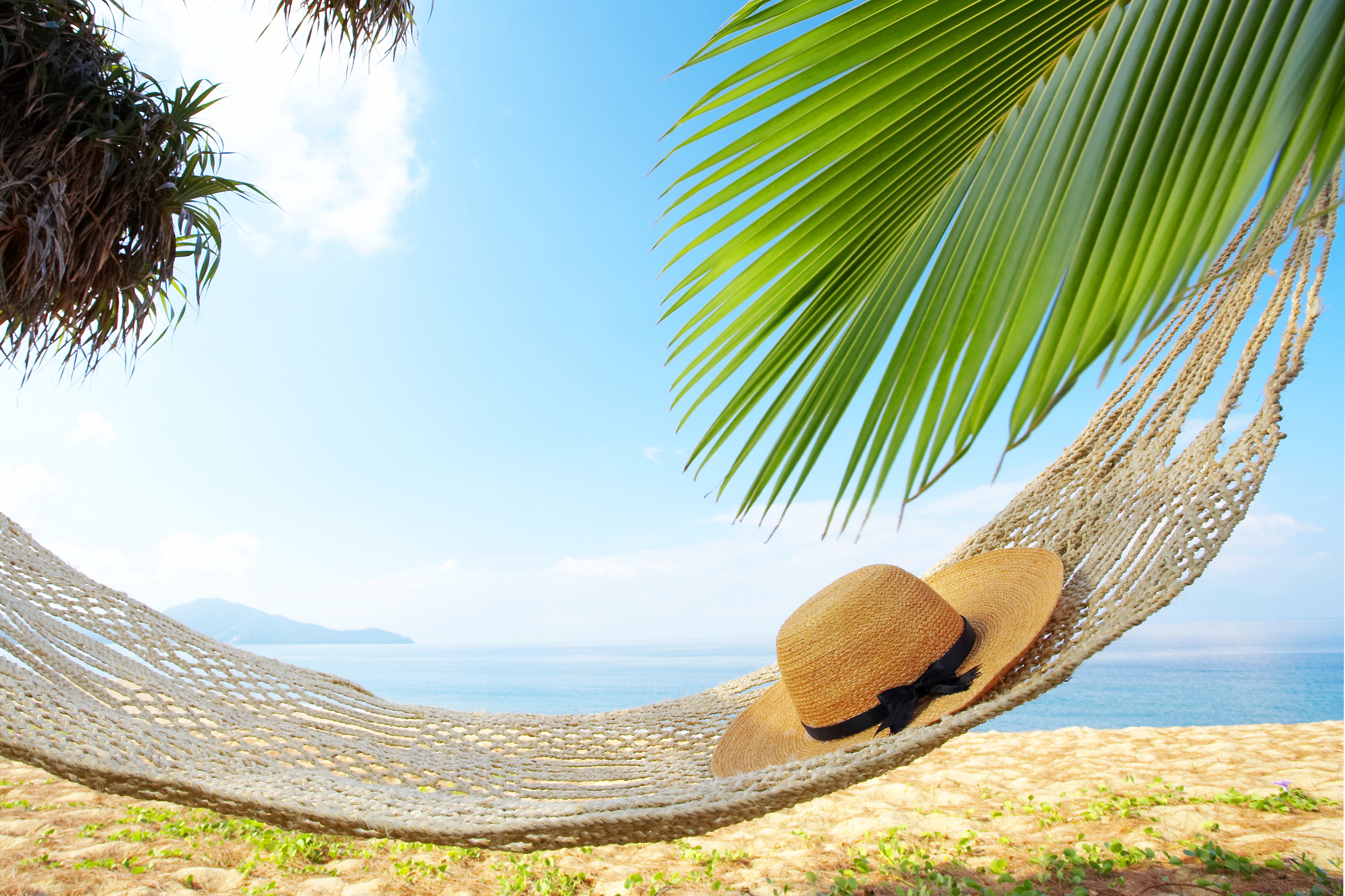 Download mobile wallpaper Holiday, Hat, Photography, Hammock for free.