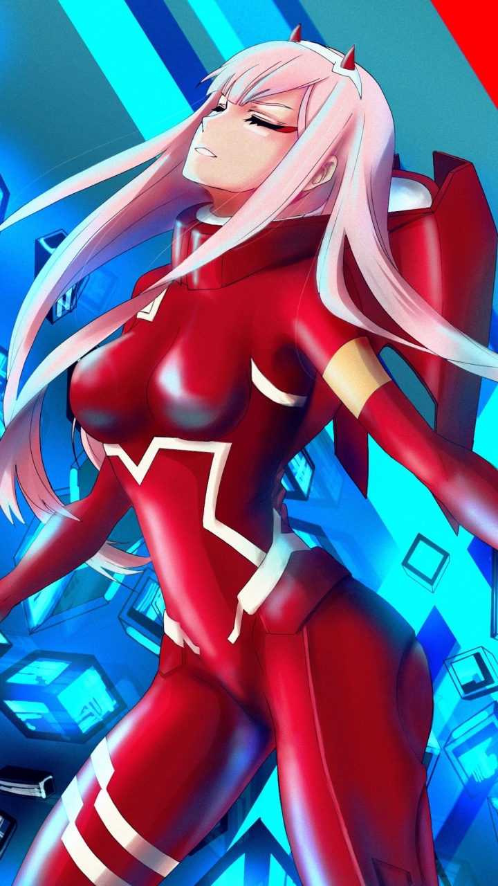 Handy-Wallpaper Animes, Darling In The Franxx, Zero Two (Liebling Im Franxx) kostenlos herunterladen.