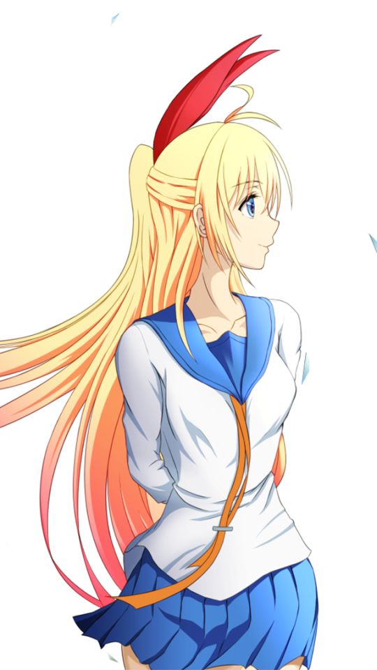 Download mobile wallpaper Anime, Blonde, Skirt, School Uniform, Long Hair, Chitoge Kirisaki, Nisekoi for free.