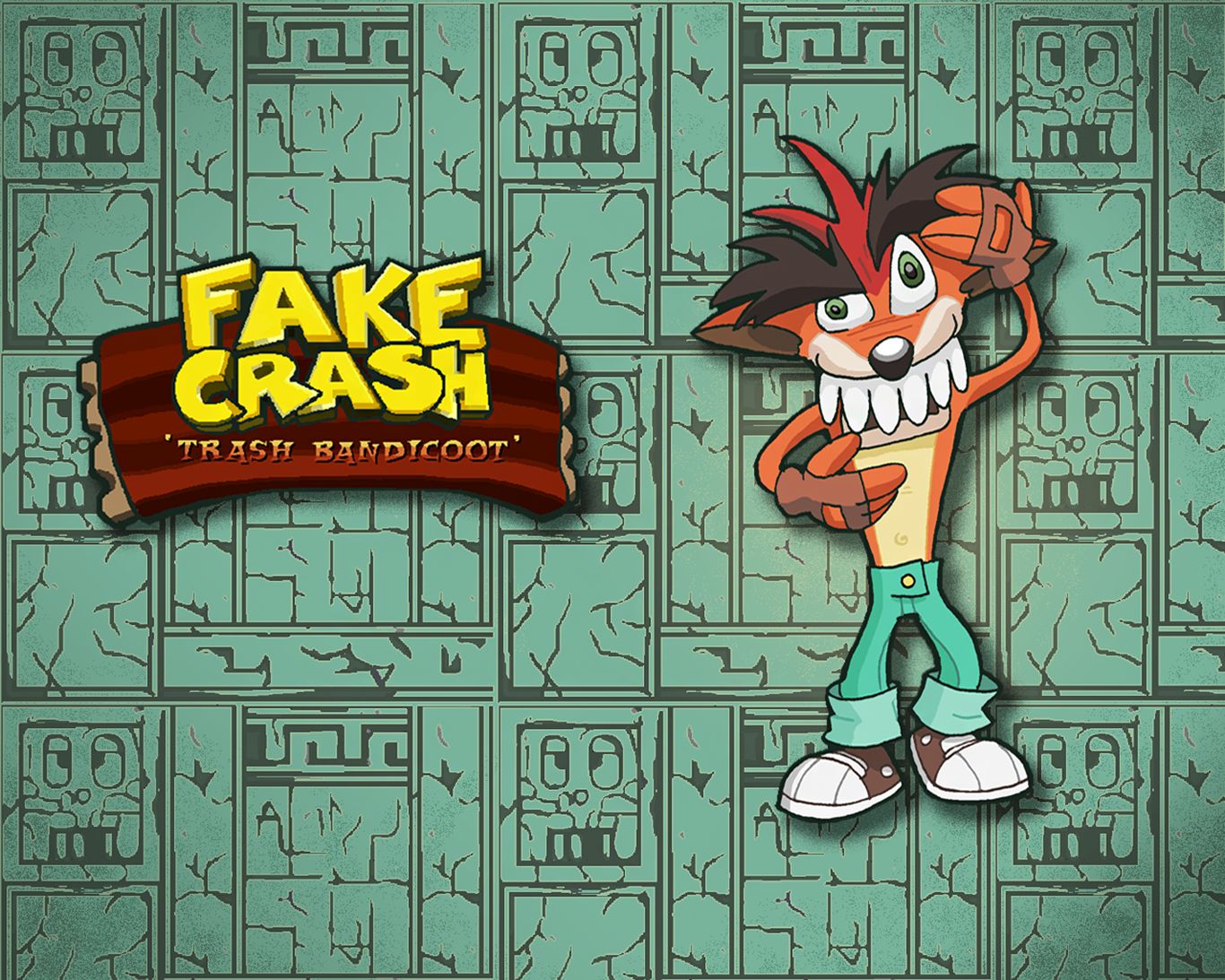 Завантажити шпалери Fake Crash (Crash Bandicoot) на телефон безкоштовно