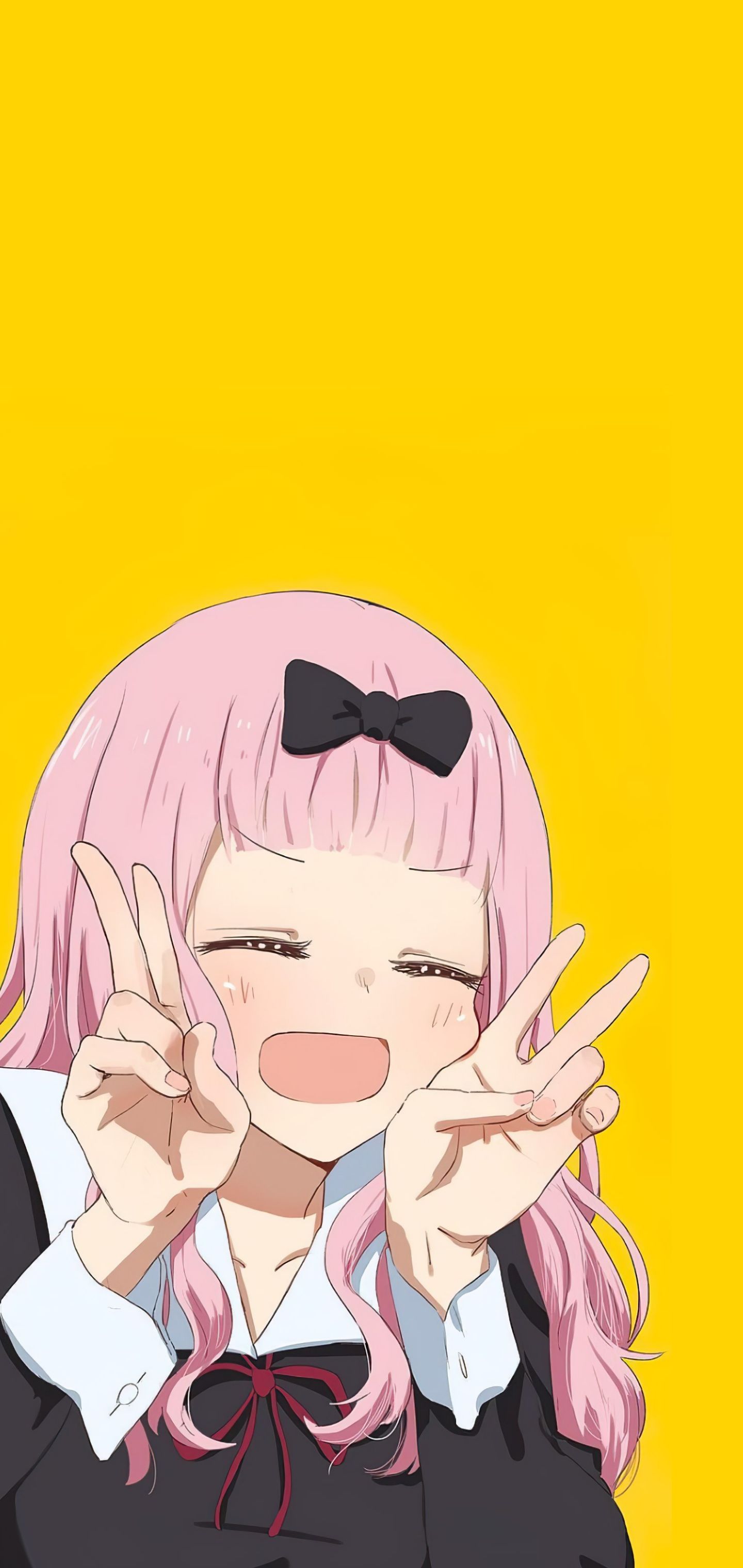 anime, kaguya sama: love is war, pink hair, kaguya sama wa kokurasetai, chika fujiwara