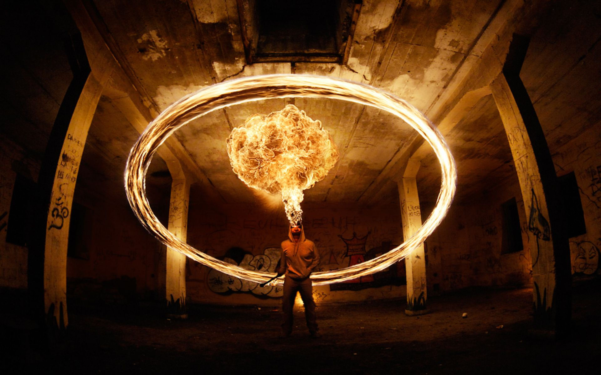 Download mobile wallpaper Men, Fire Breather for free.