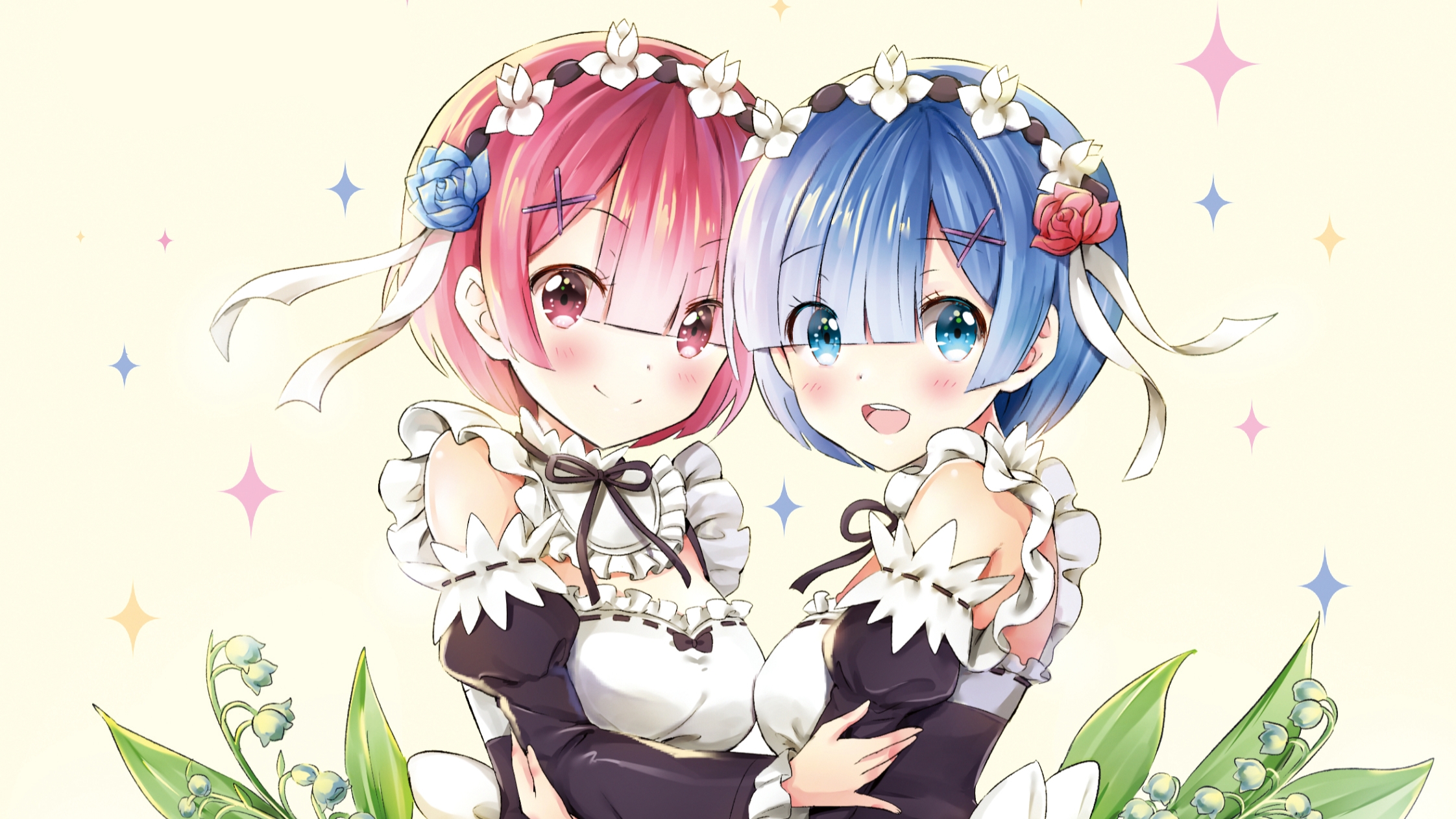 Handy-Wallpaper Animes, Re:zero Das Leben In Einer Anderen Welt Beginnen, Widder (Re:zero), Rem (Re: Null) kostenlos herunterladen.