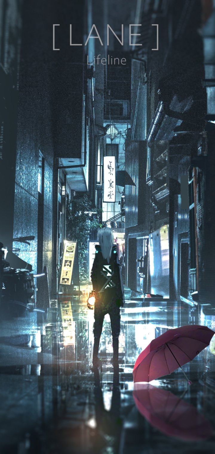 Download mobile wallpaper Anime, Street for free.