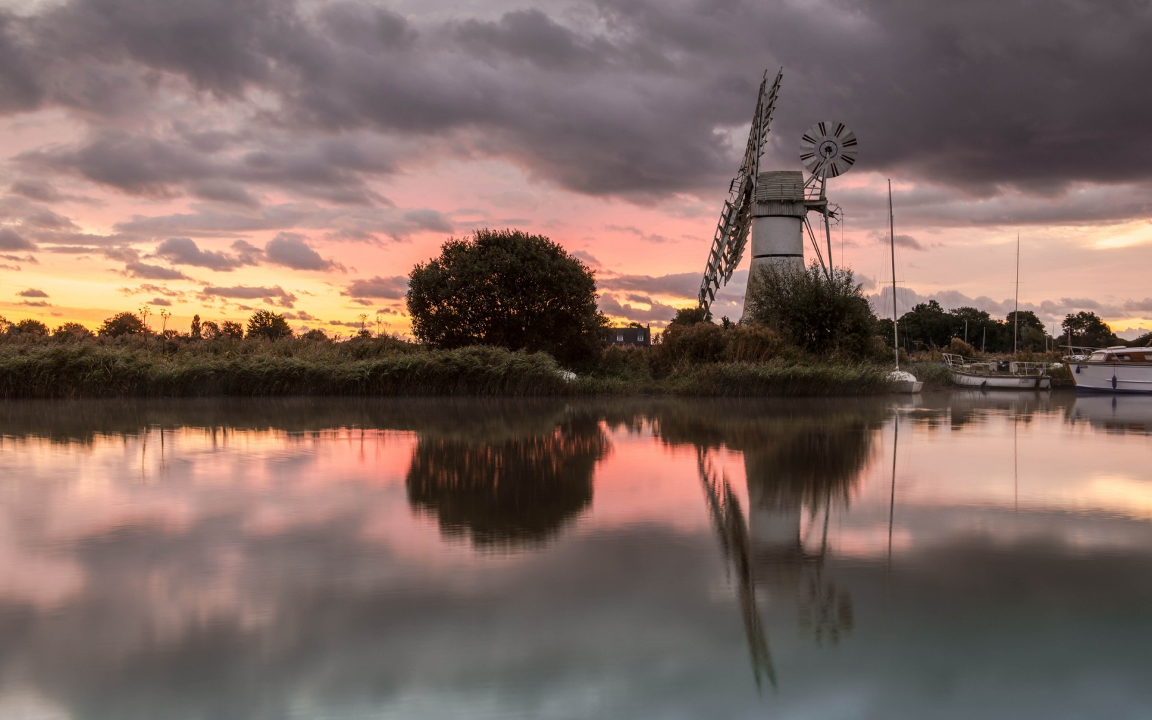 Free download wallpaper Windmill, Man Made on your PC desktop