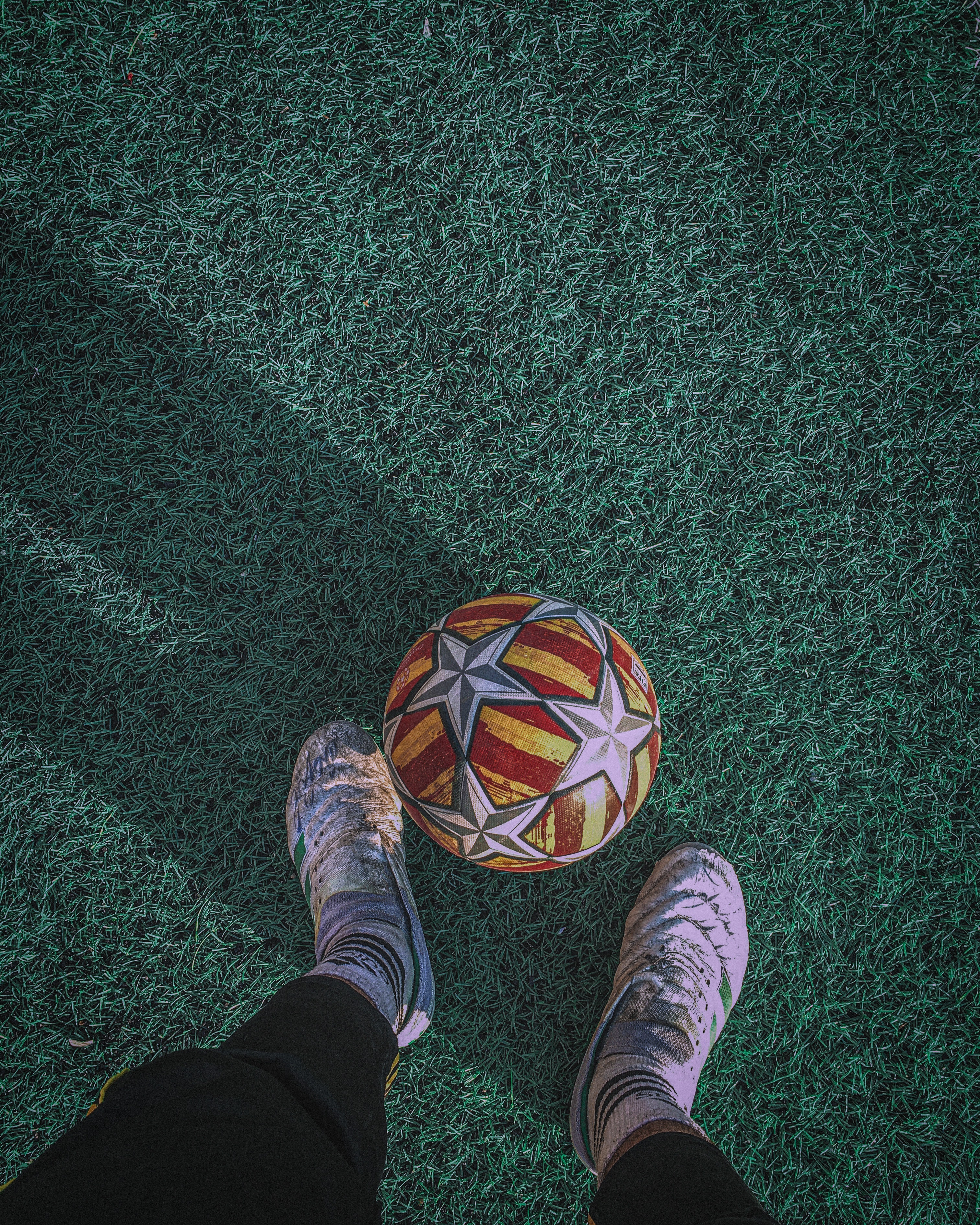sports, football, ball, legs, lawn